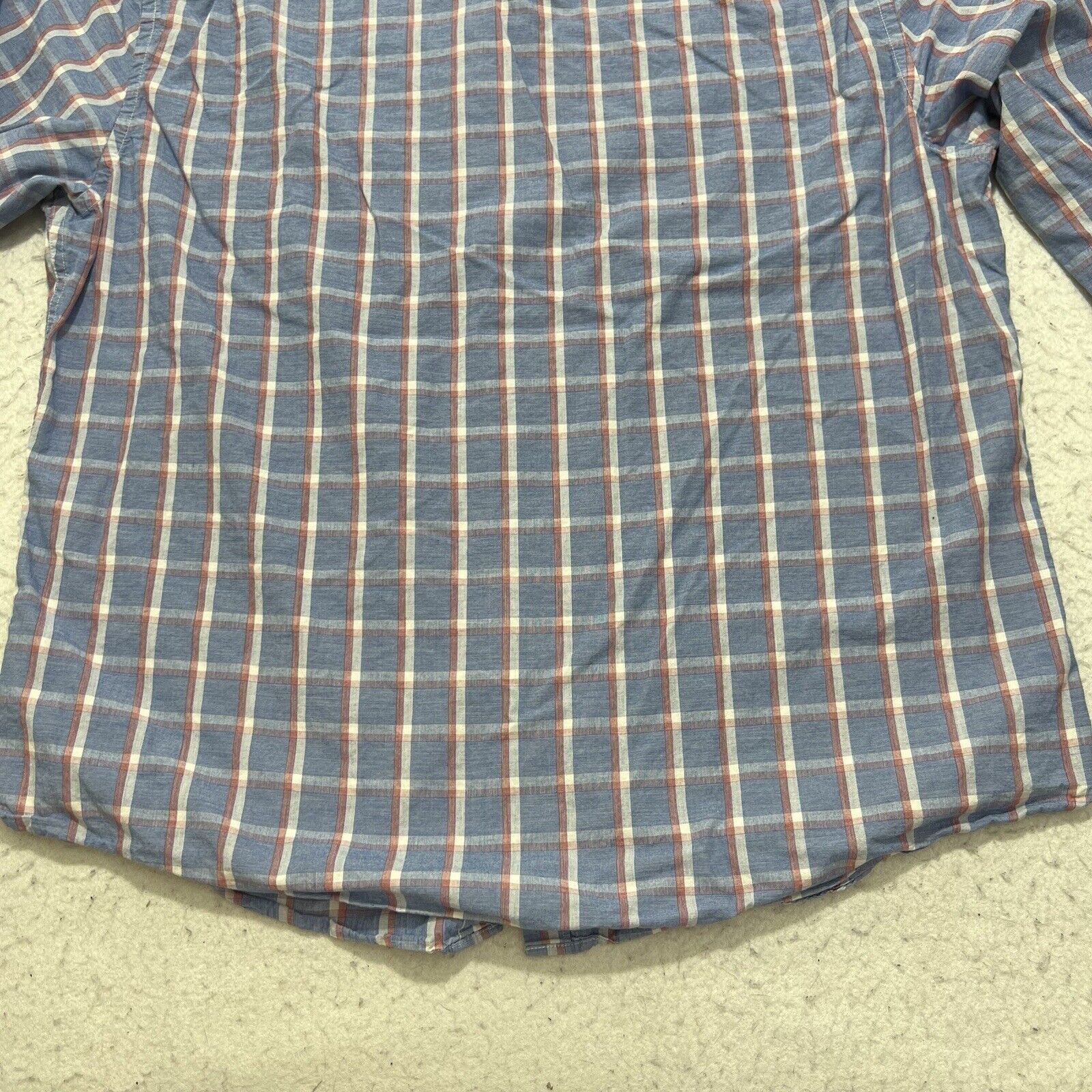 J.Crew J. Crew Blue Red White Plaid Striped Pocket Dress Shirt Size US XL / EU 56 / 4 - 12 Thumbnail