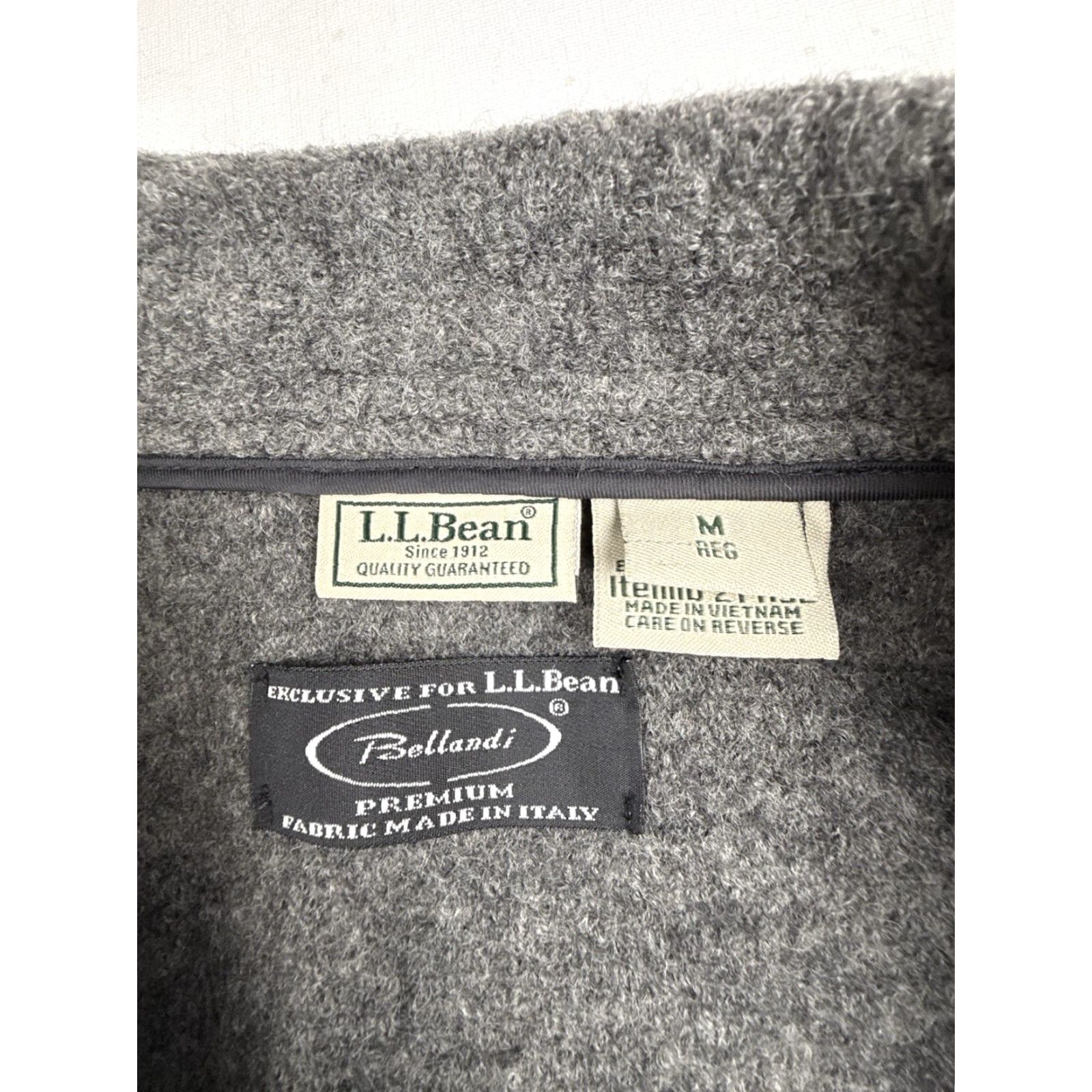 Vintage VINTAGE L.L. Bean Coat Bellandi From Italy Long Gray Heavy Wool Coat M Size M / US 6-8 / IT 42-44 - 2 Thumbnail