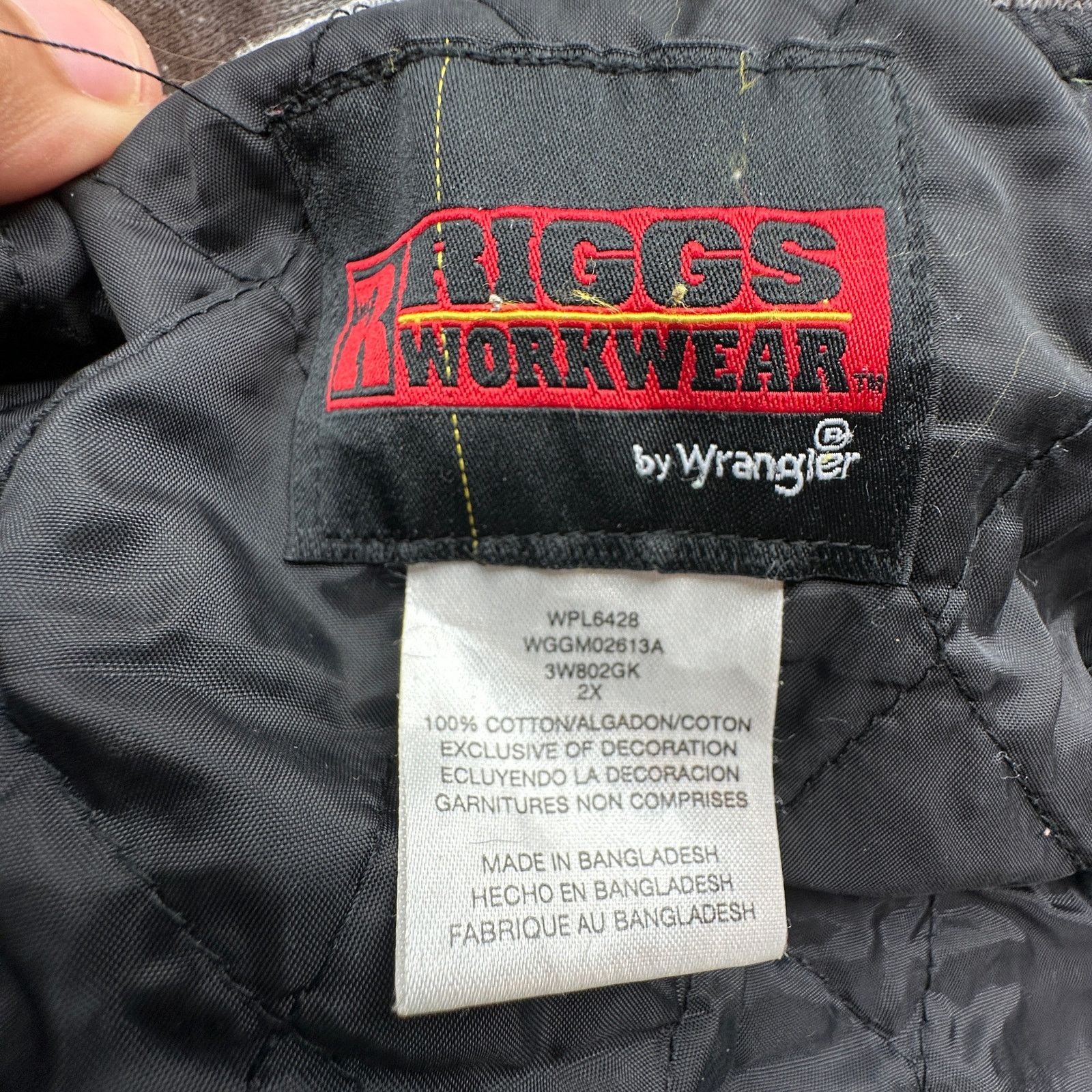 Wrangler Wrangler Riggs Workwear Quilt Lined Zip Flannel Jacket 2XL Size US XXL / EU 58 / 5 - 3 Thumbnail