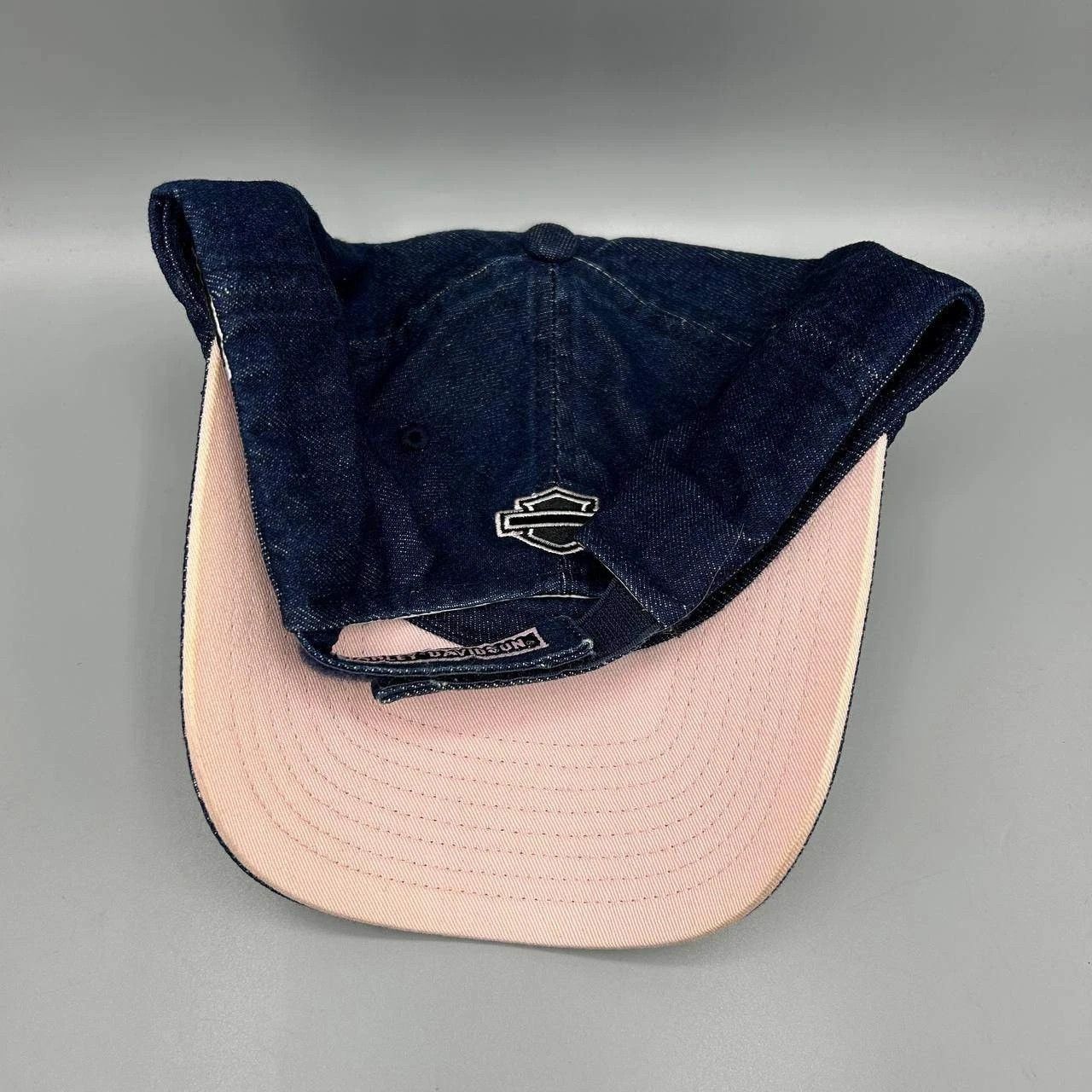 Harley Davidson Harley Davidson Motorcycles Women Denim Strap Back Cotton Size ONE SIZE - 8 Thumbnail