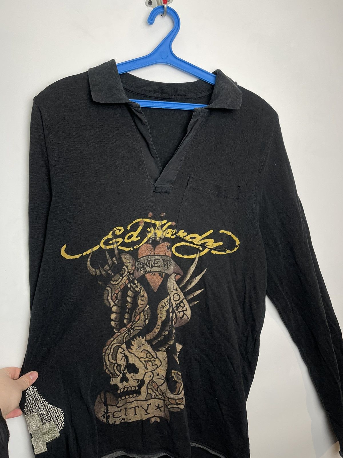 Ed Hardy × Vintage Ed Hardy Y2K vintage 2000s long sleeve L-XL True Fade Size US XL / EU 56 / 4 - 1 Thumbnail