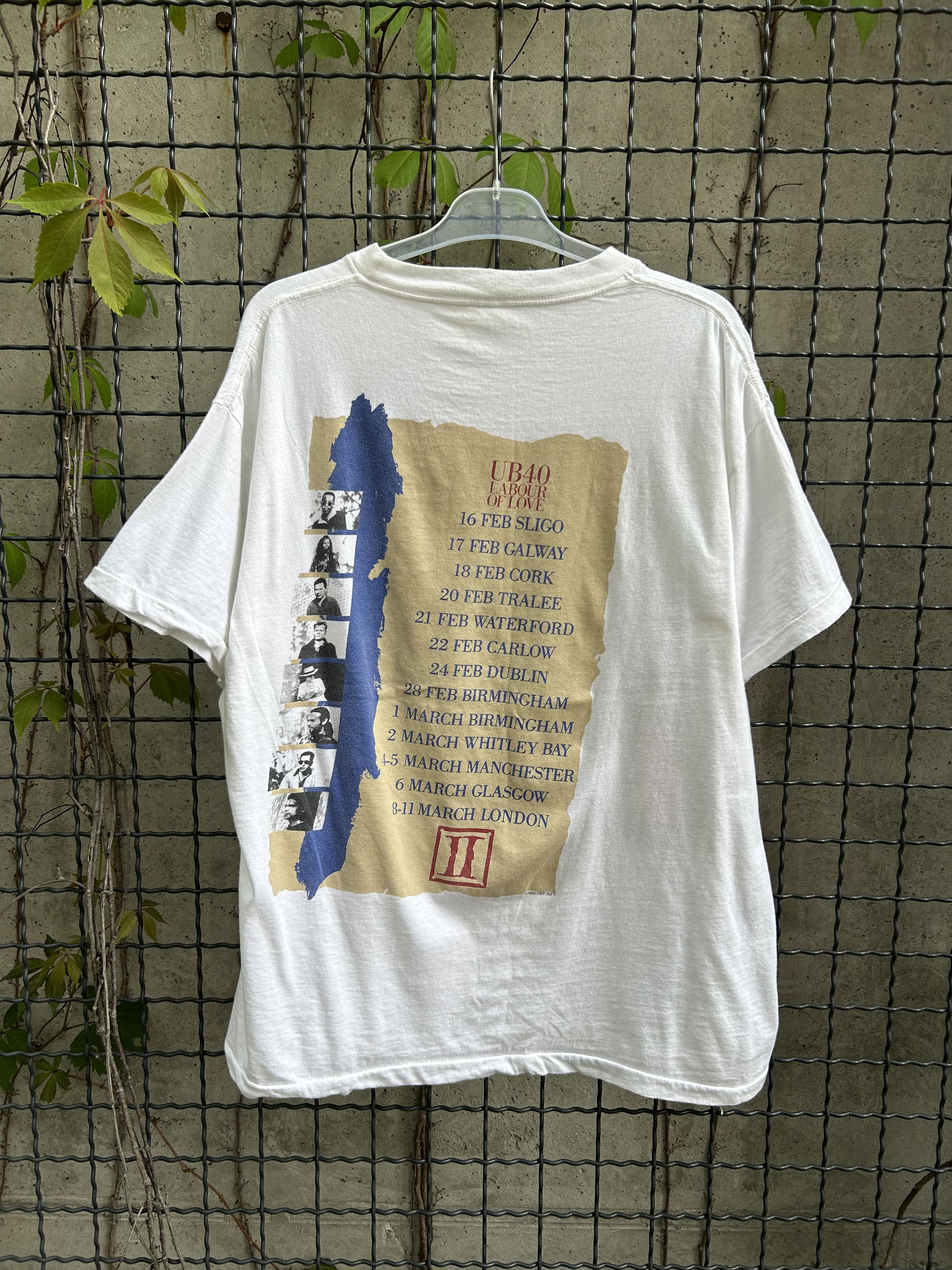 Band Tees × Vintage Vintage 1990 UB40 Labour of Love Rock Band Tour T-shirt Size US L / EU 52-54 / 3 - 2 Thumbnail