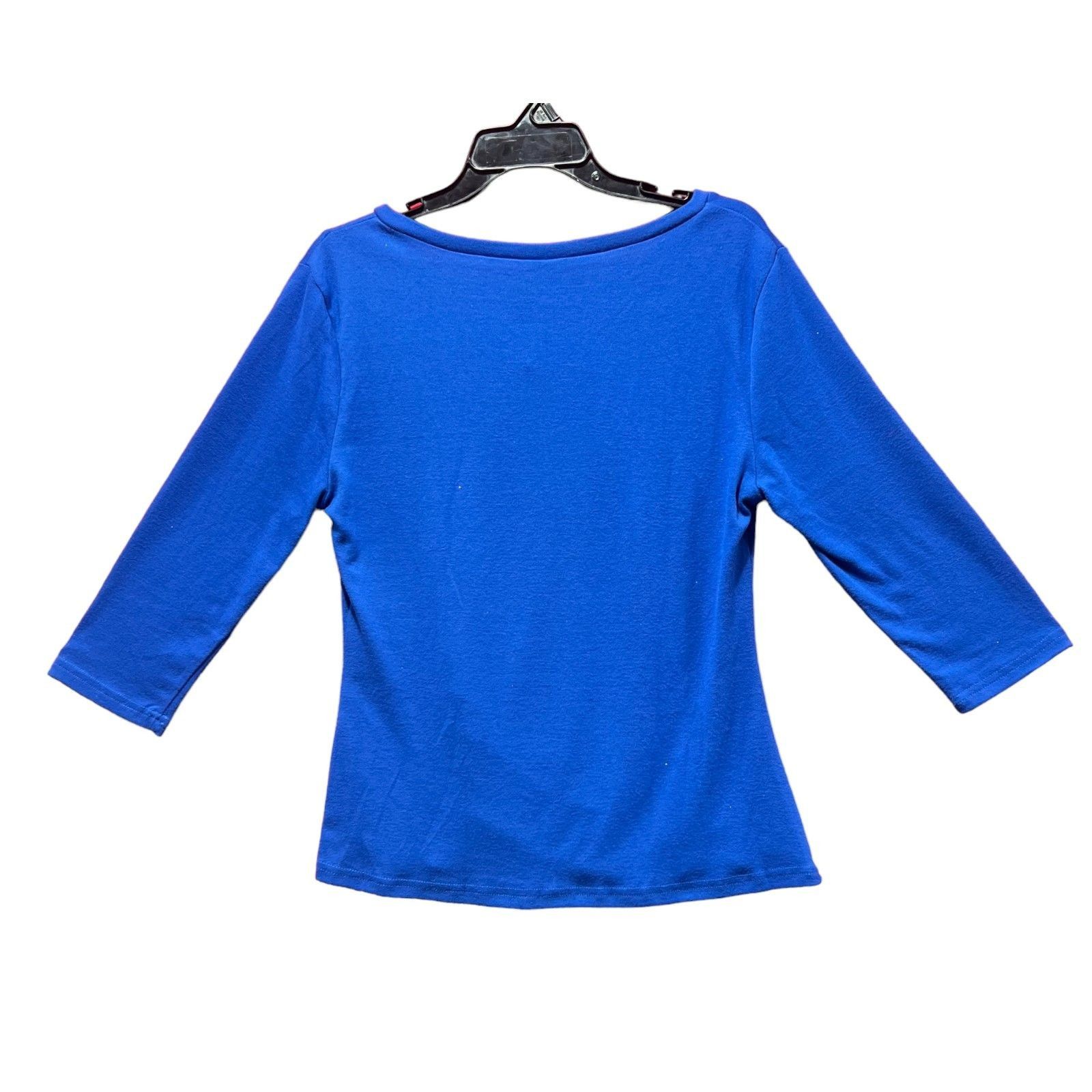 Other Allegra K - Women's V-Neck 3/4Sleeve Solid Knitted Button De Size L / US 10 / IT 46 - 4 Thumbnail