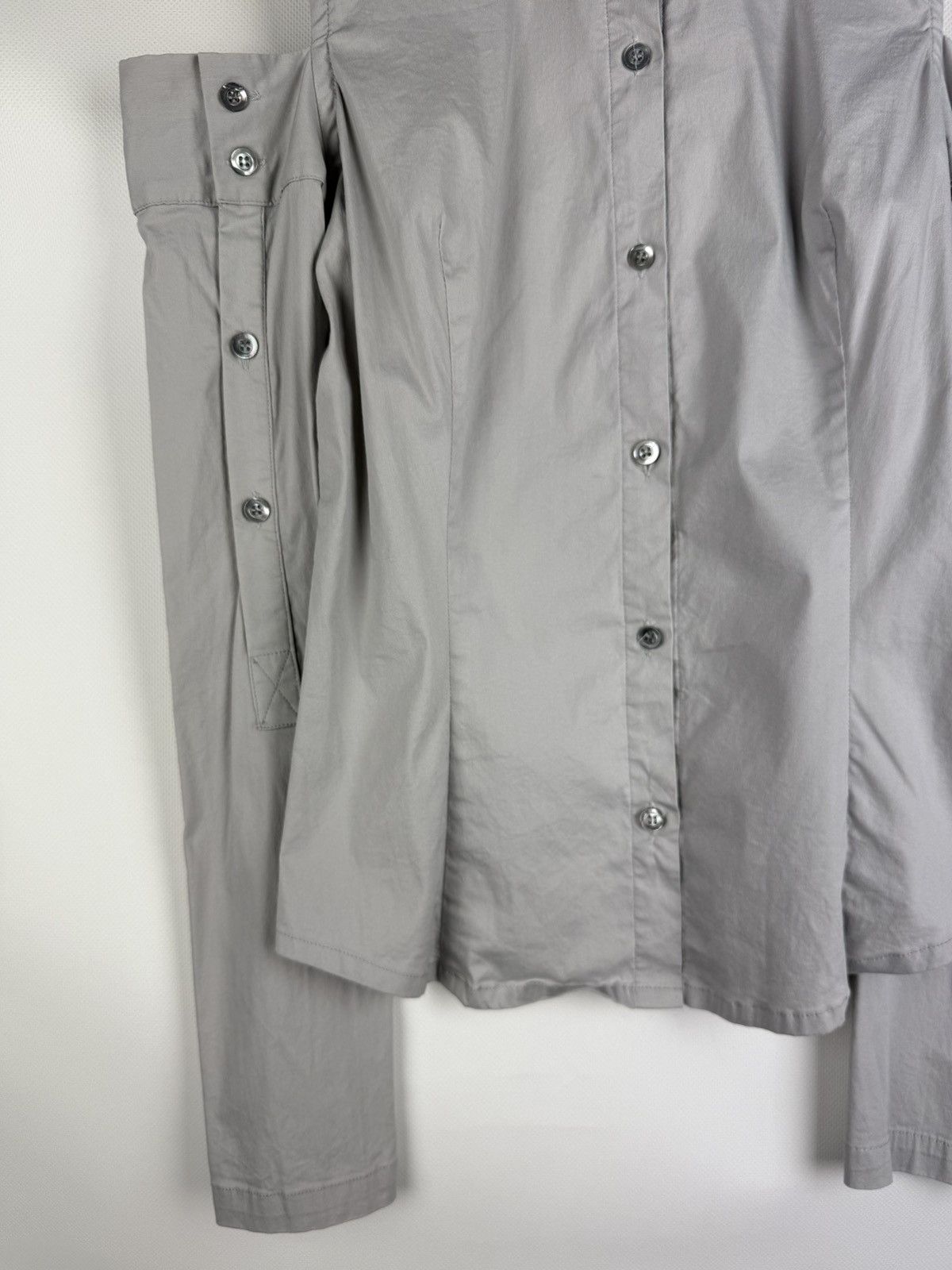 Masnada Masnada Avant-garde Off The Shoulder Button Up Shirt Top Size M / US 6-8 / IT 42-44 - 6 Thumbnail