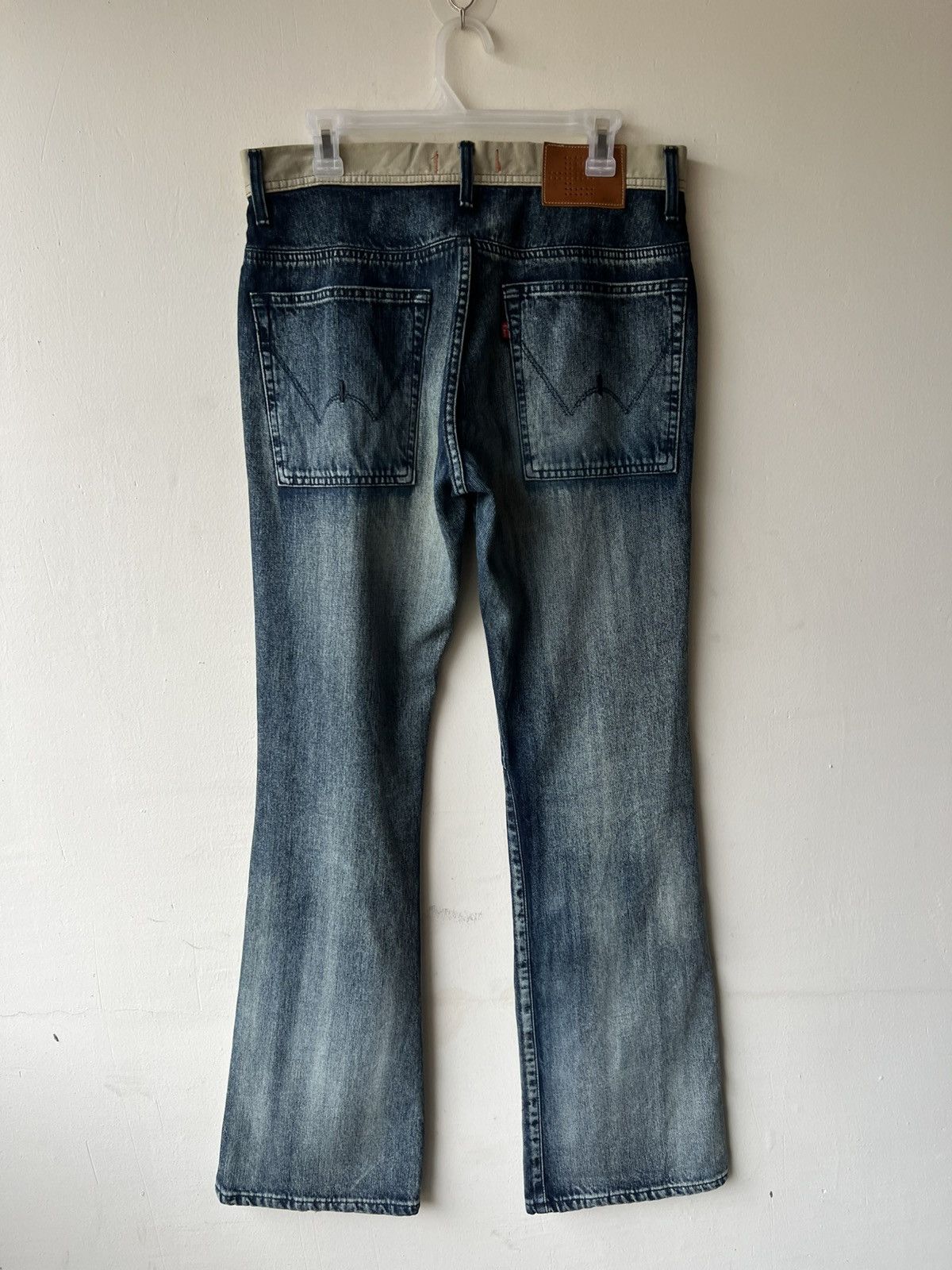 Edwin 2000s Edwin E-Function Mud Wash Fade Denim Bootcut Jeans Size US 32 / EU 48 - 3 Thumbnail