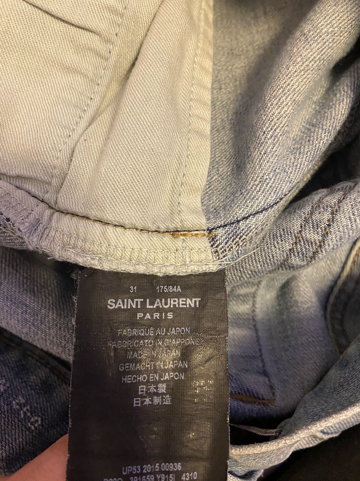 Saint Laurent Paris Saint laurent D02 crash denim Size US 31 - 6 Thumbnail