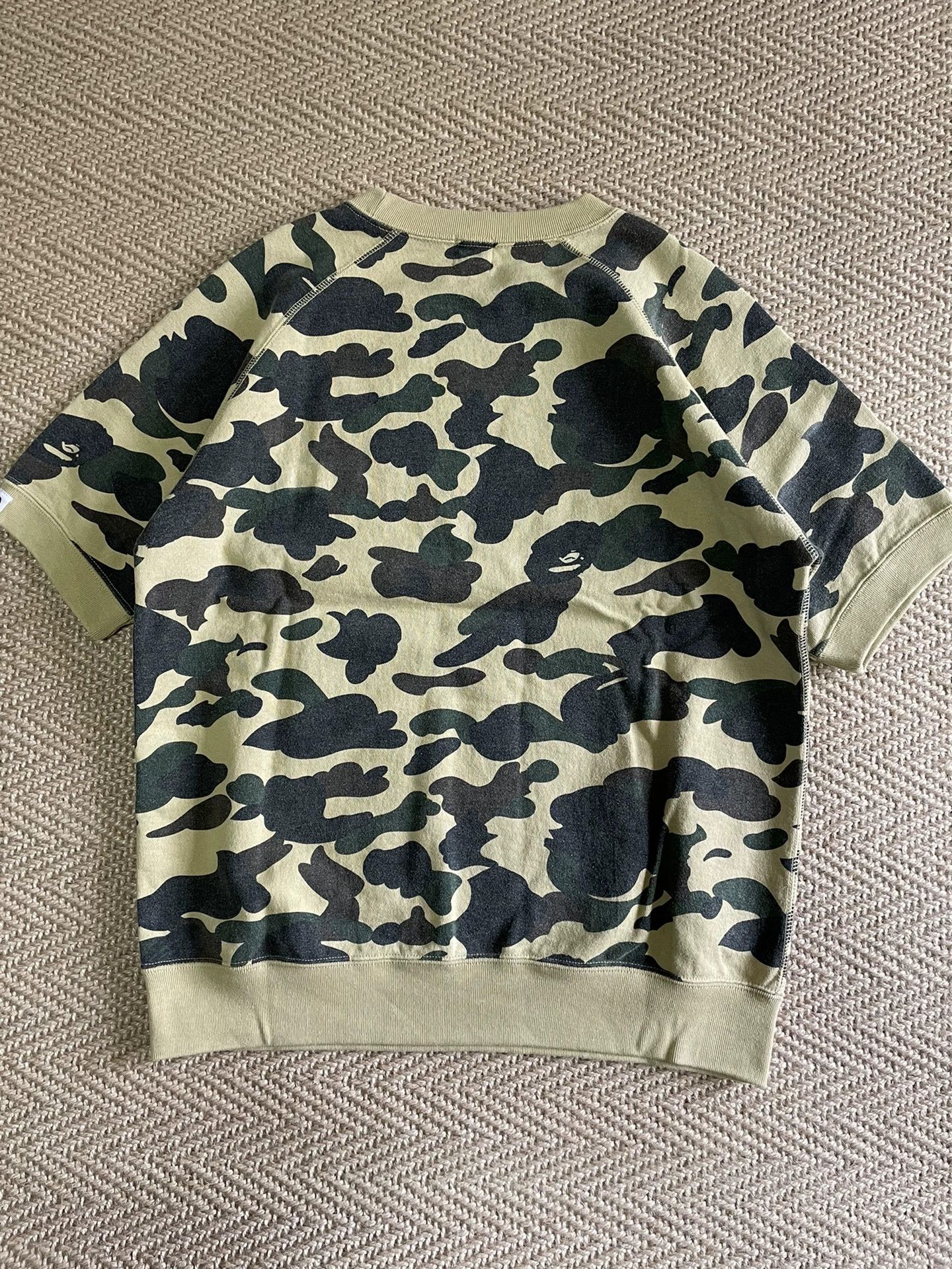 Bape BAPE 1ST CAMO YELLOW RHINESTONE SS CREW SWEATSHIRT S Size US S / EU 44-46 / 1 - 2 Thumbnail