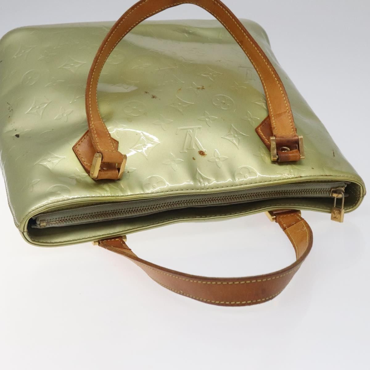 Louis Vuitton LOUIS VUITTON Monogram Vernis Houston Hand Bag Gris M91053 Size ONE SIZE - 7 Thumbnail