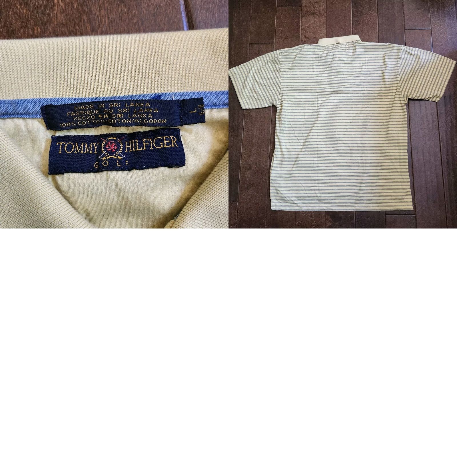 Tommy Hilfiger Tommy Hilfiger Golf Men's Black Yellow Striped Polo Shirt - Size L Size US L / EU 52-54 / 3 - 8 Thumbnail