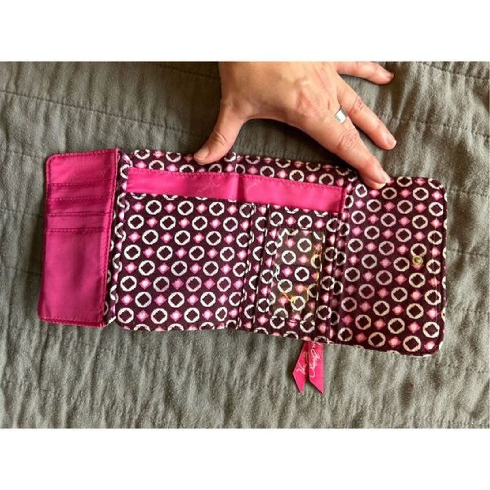 Vera Bradley Vera Bradley Pink Paisley Card-Holder Wallet Size ONE SIZE - 10 Thumbnail