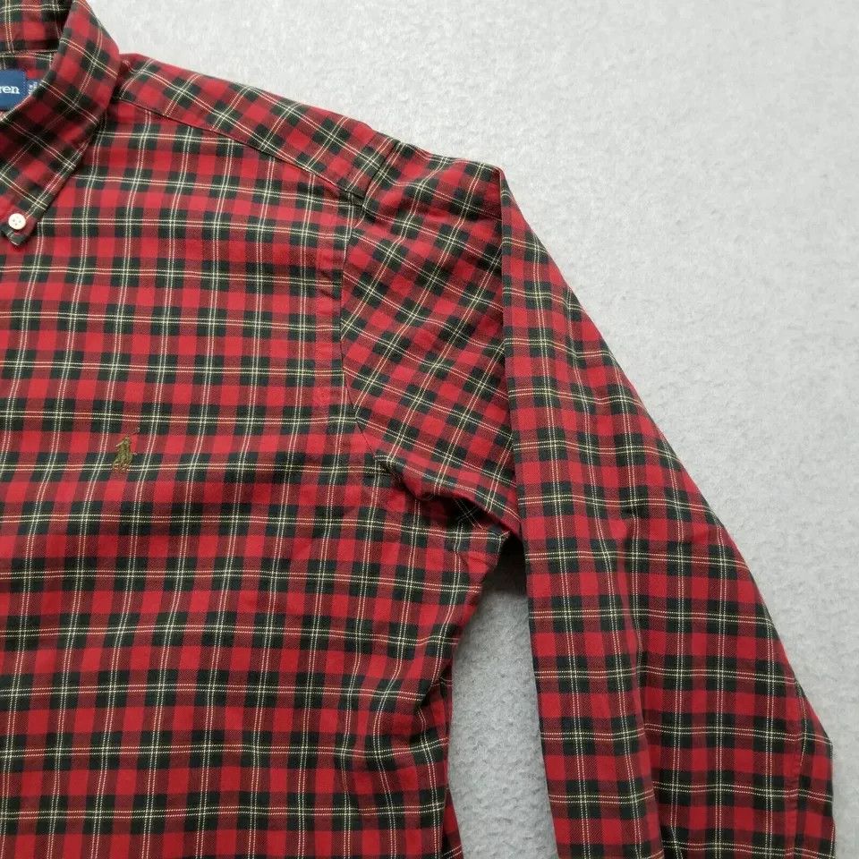 Ralph Lauren Ralph Lauren Shirt Mens Large Plaid Button Up Classic Fit Size US L / EU 52-54 / 3 - 3 Thumbnail