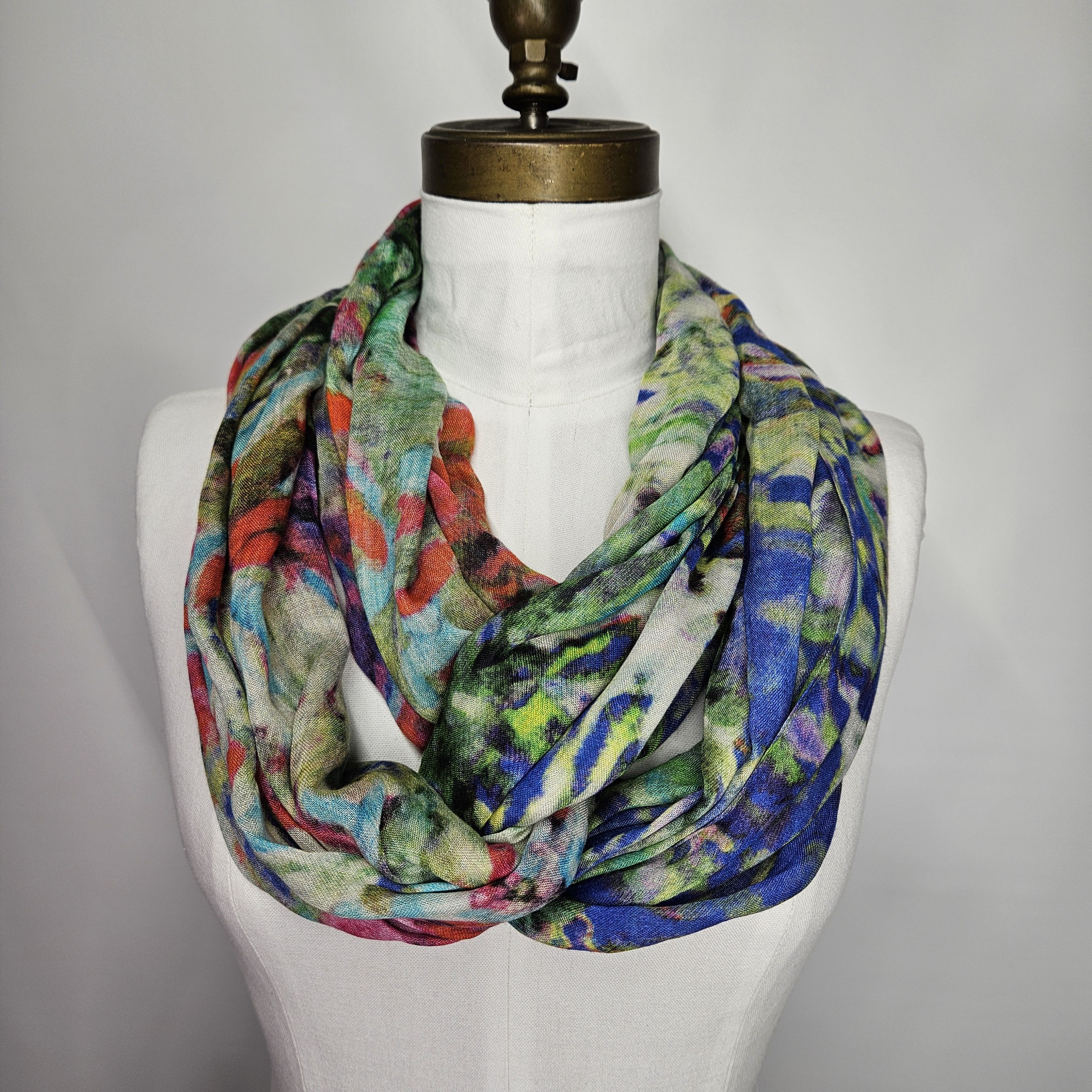 Other Lulla Collection 40x74" Infinity Scarf Sarong Floral Rainbow Size ONE SIZE - 3 Thumbnail