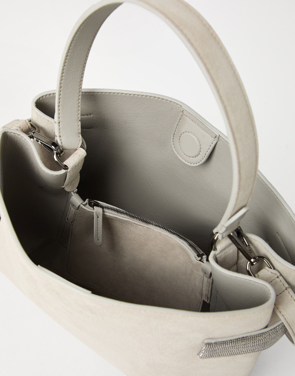 Brunello Cucinelli o1la1rc1a0326 Size: OS / Shoulder Strap Bag in Ivory Size ONE SIZE - 3 Thumbnail