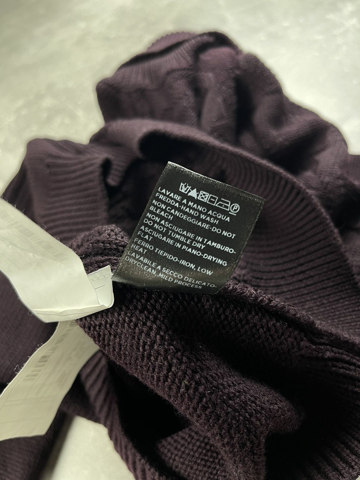 Z Zegna Z Zegna Wool High Neck Knited Burgundy Sweater Made in IT Size US M / EU 48-50 / 2 - 11 Thumbnail