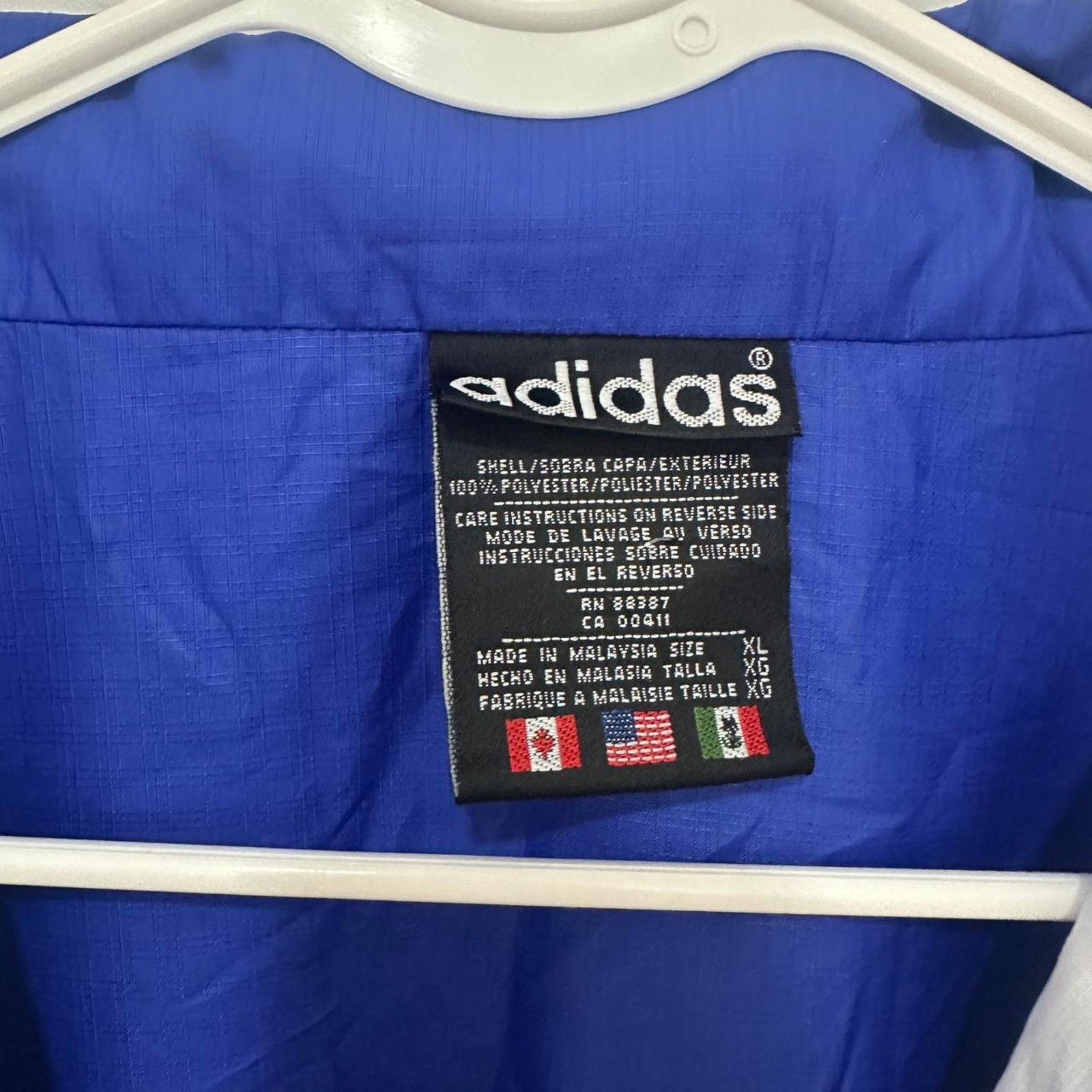 Adidas × Vintage Vintage Adidas Windbreaker - XL Size US XL / EU 56 / 4 - 3 Thumbnail