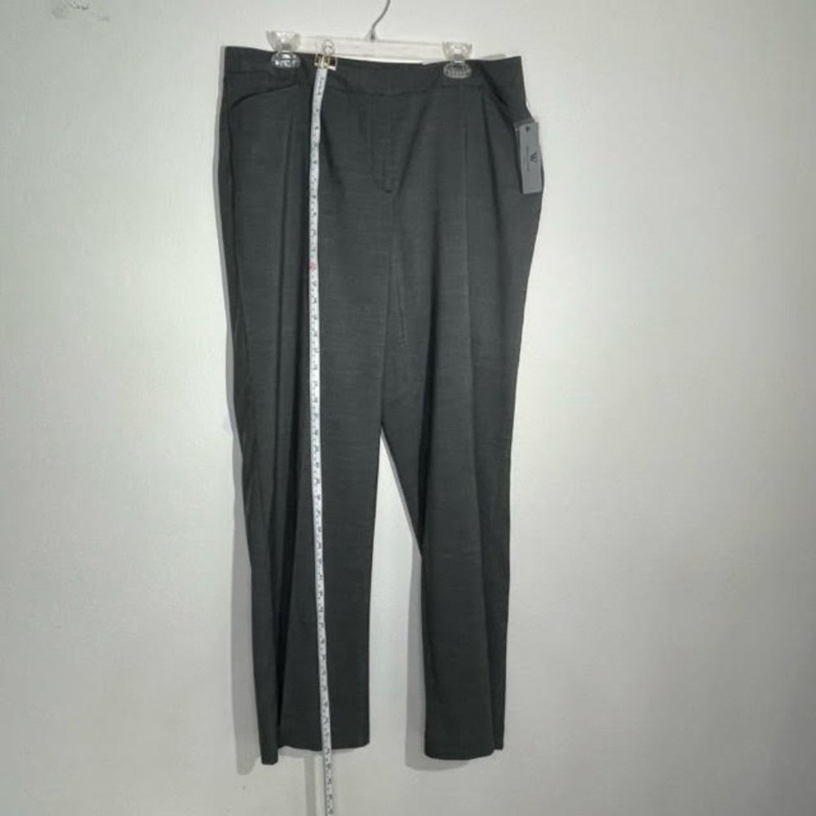 Worthington Worthington Gray Tweed Straight Career Pants 16W NWT Size 38" / US 16 / IT 52 - 3 Thumbnail