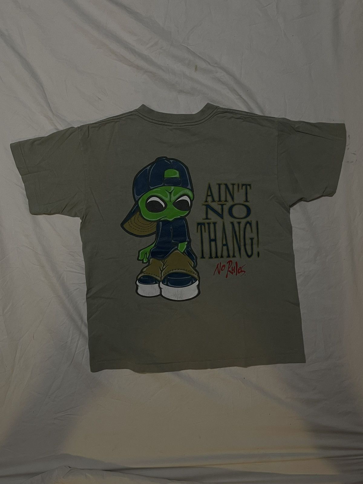 Designer × Japanese Brand × Vintage RARE NO RULES LIGHT GREEN ALIEN TEE Size US M / EU 48-50 / 2 - 1 Thumbnail