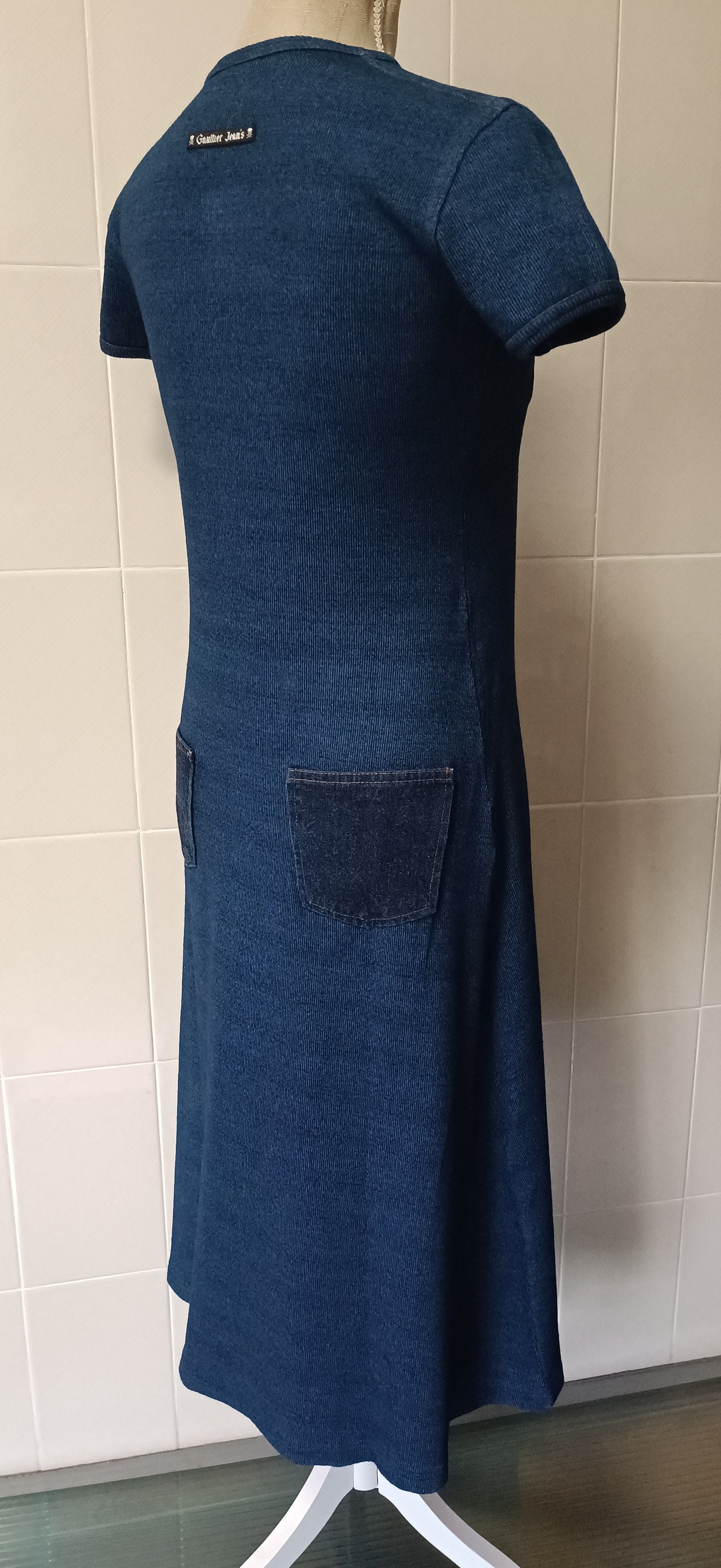 Jean Paul Gaultier 90's - Gaultier Jeans Denim pockets - maxi dress Size M / US 6-8 / IT 42-44 - 14 Thumbnail