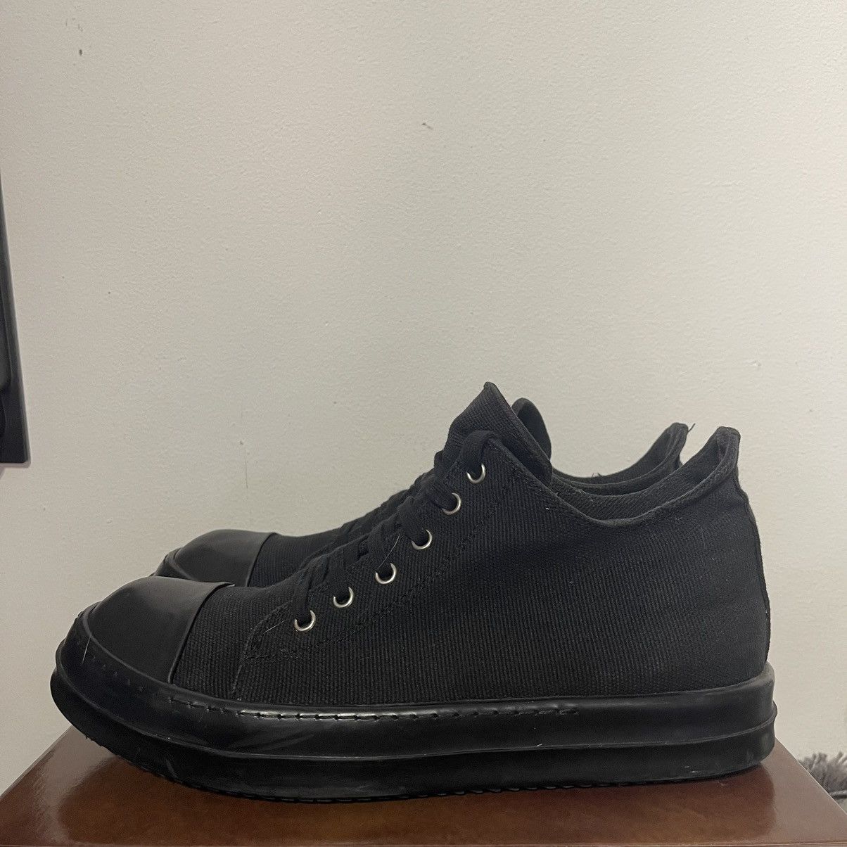 Rick Owens DRKSHDW Canvas Black Ramones (44) main image 1