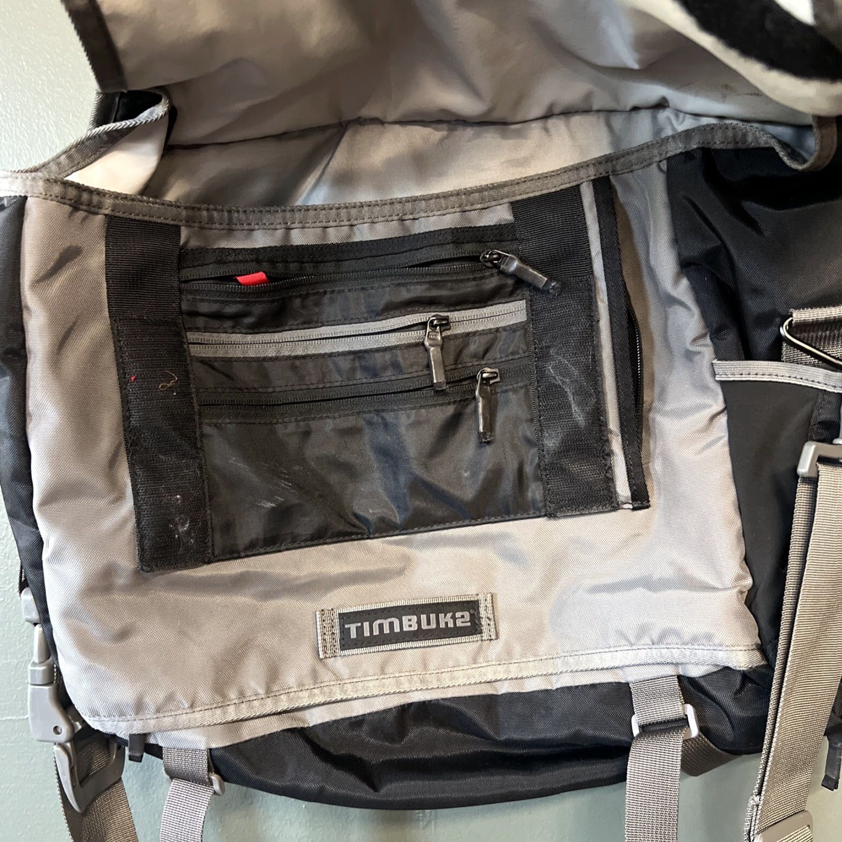 Vintage Timbuk2 Classic Messenger Bag Large Black Unisex Adults Nylon 18in 13in 4in Pockets Adjustable Strap Size ONE SIZE - 2 Thumbnail