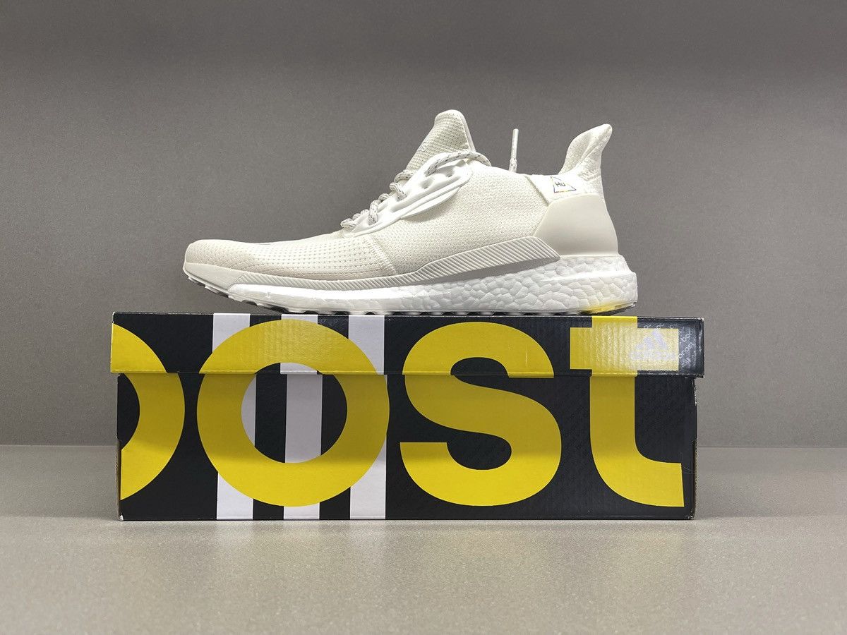 Adidas × Pharrell Adidas Solar Hu Pharrell Greyscale Pack Off White Size US 10 / EU 43 - 2 Thumbnail