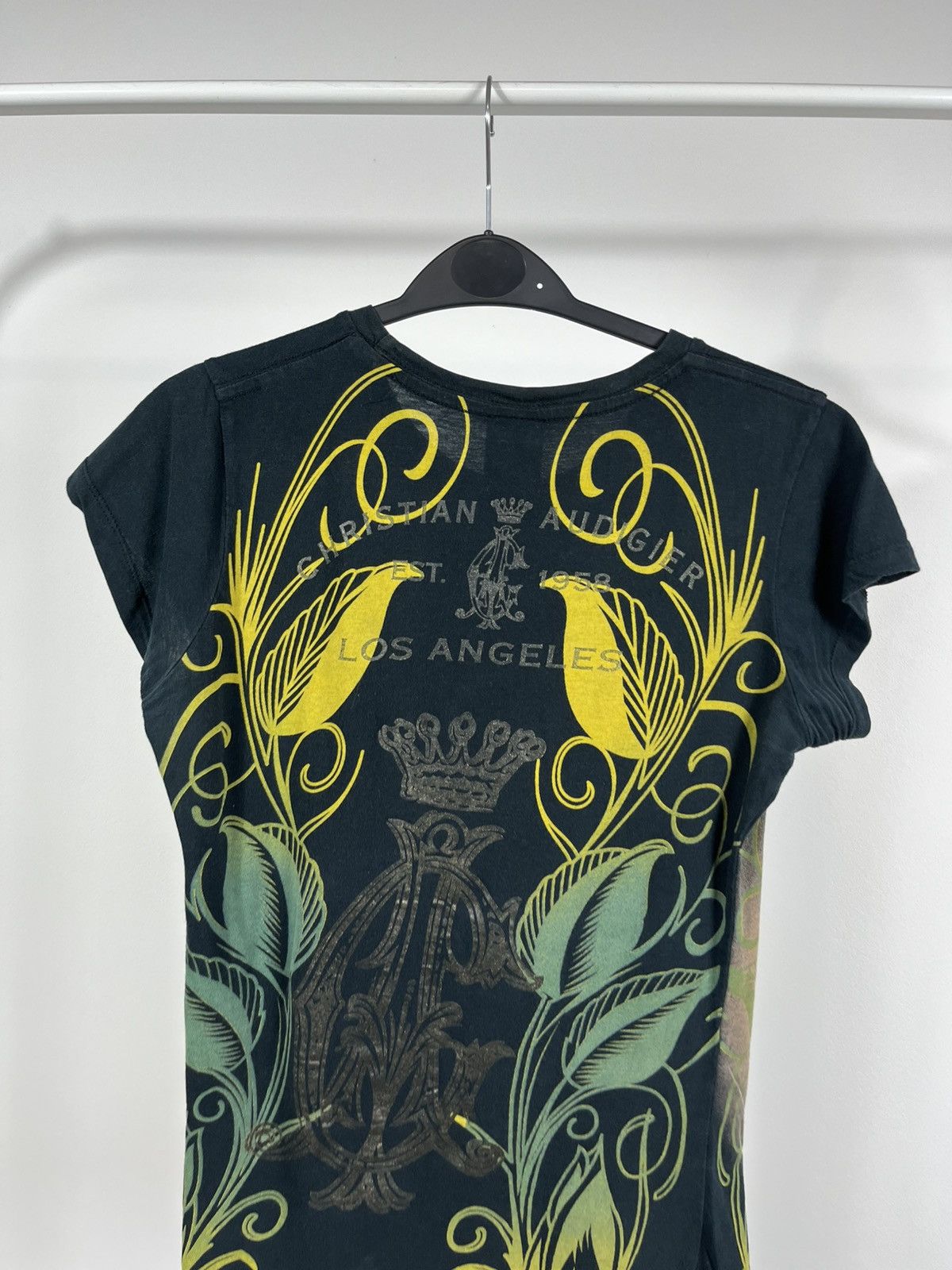 Christian Audigier Vintage Christian Audigier Tattoo Skull Birds Graphic Tee Size M / US 6-8 / IT 42-44 - 11 Thumbnail