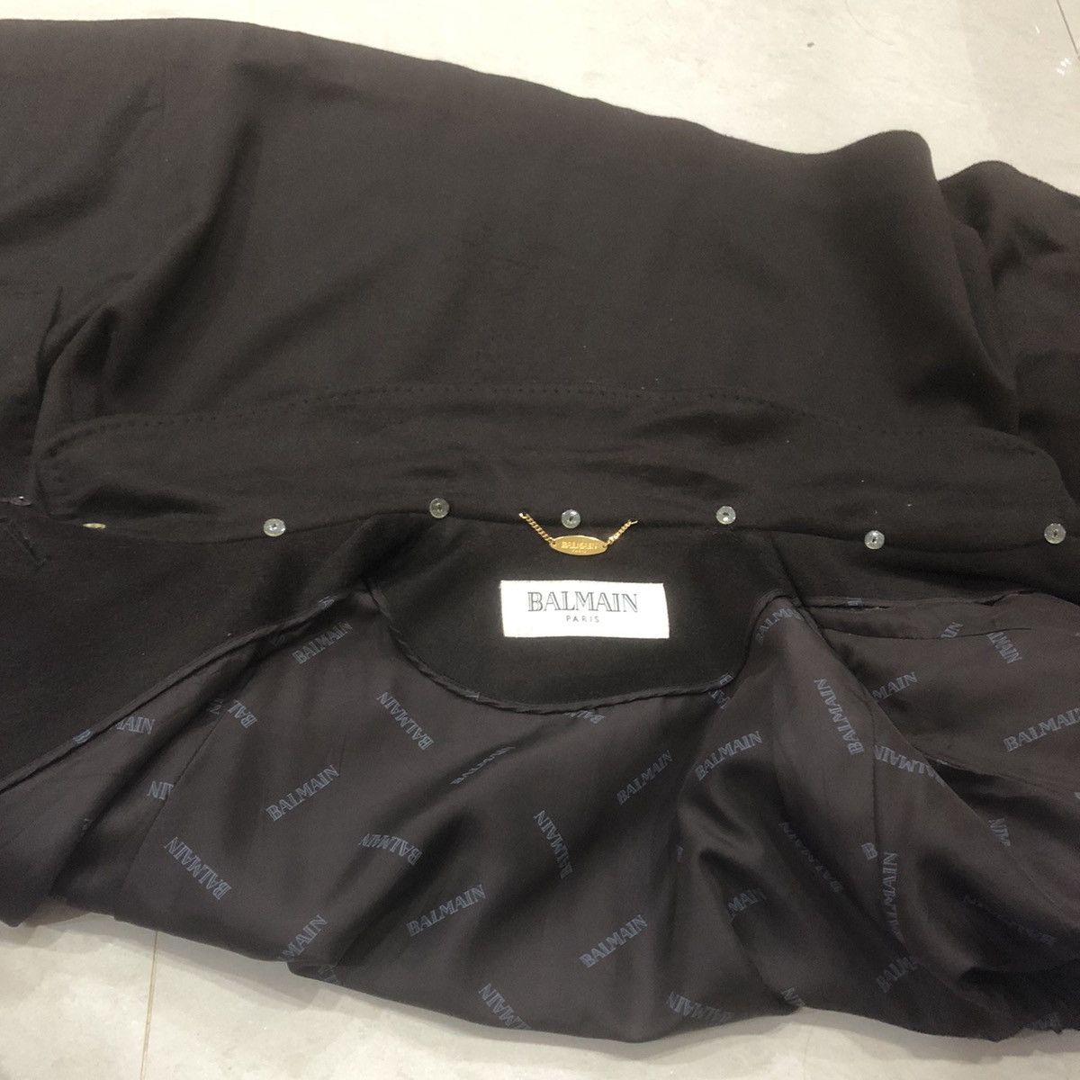 Balmain Balmain Mix Wool Coat Winter Loose Armpit Button Size M / US 6-8 / IT 42-44 - 8 Thumbnail