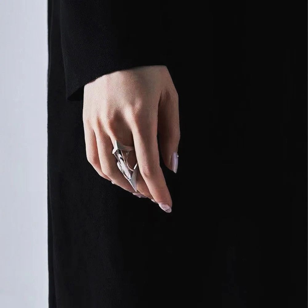 Vintage Retro Gothic Edgy Ring Size ONE SIZE - 4 Thumbnail