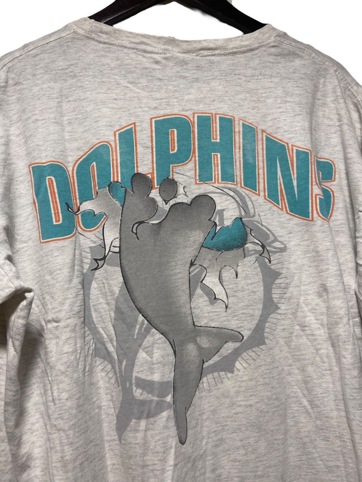Nutmeg × Vintage Vintage 90s Miami Dolphins Breakthrough T Shirt Size XL Size US XL / EU 56 / 4 - 9 Thumbnail
