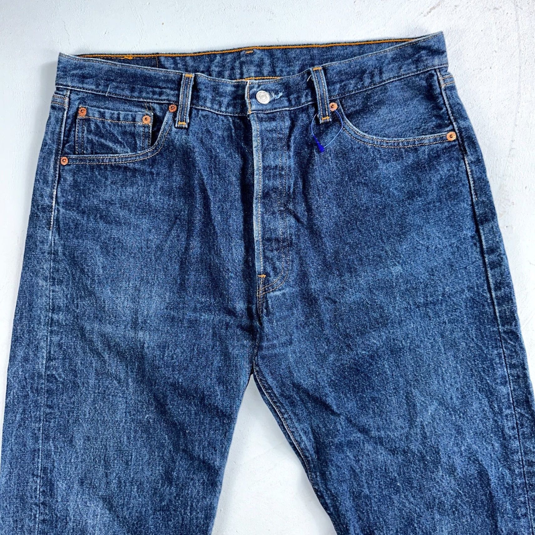 Levi's VINTAGE Levi's 501 Jeans Men 36x36 Dark Wash Straight Leg 90s USA Classic Denim Size US 36 / EU 52 - 2 Thumbnail
