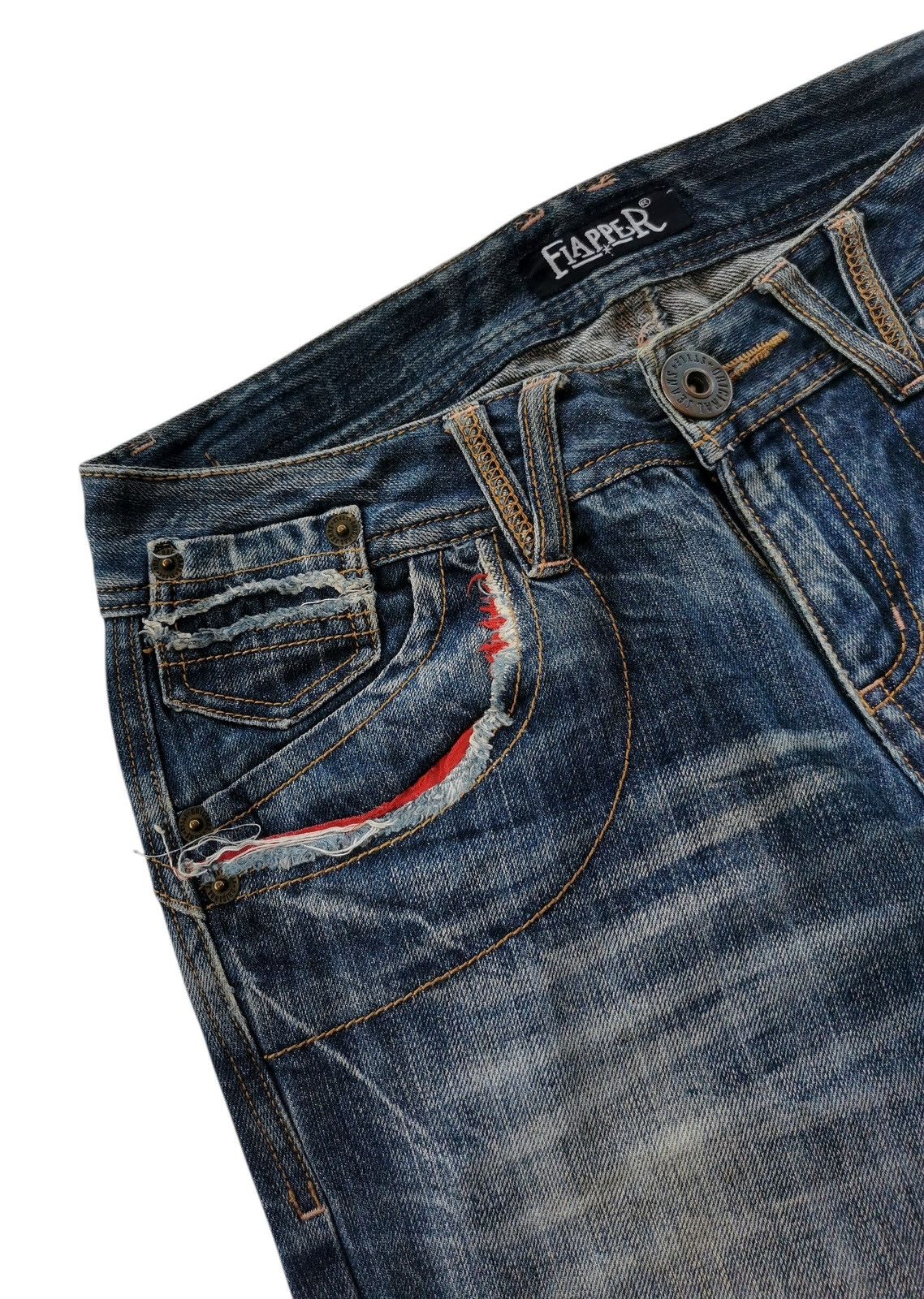 Le Grande Bleu (L.G.B.) Fiappar Distressed Flare Jeans 🔹LGB Inspire Size US 30 / EU 46 - 11 Thumbnail