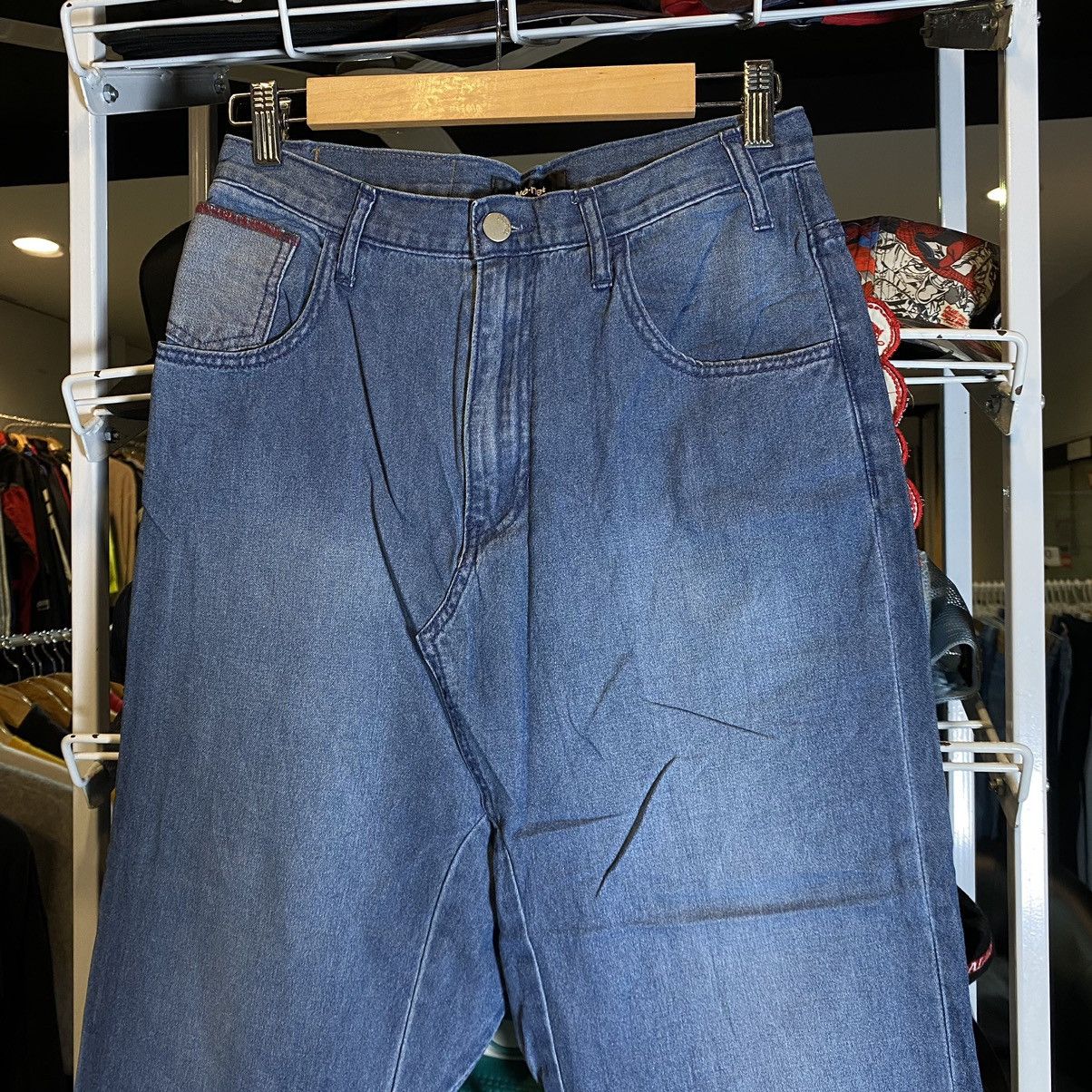 Issey Miyake Issey Miyake Ne-net Baggy Drop Crotch Denim Pants 28 Size US 28 / EU 44 - 11 Thumbnail