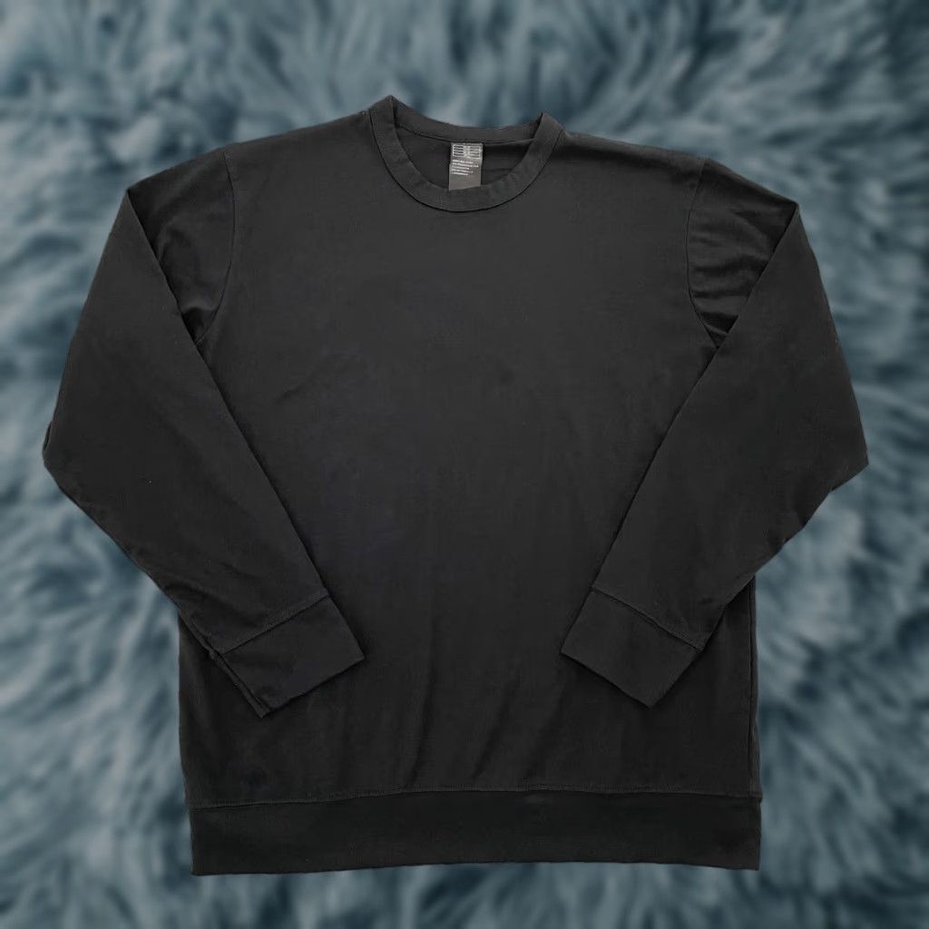 Vintage Lapasa Shirt Adult Medium Black Long Sleeve Pullover Crew Neck Sweater Mens M Size US M / EU 48-50 / 2 - 1 Thumbnail