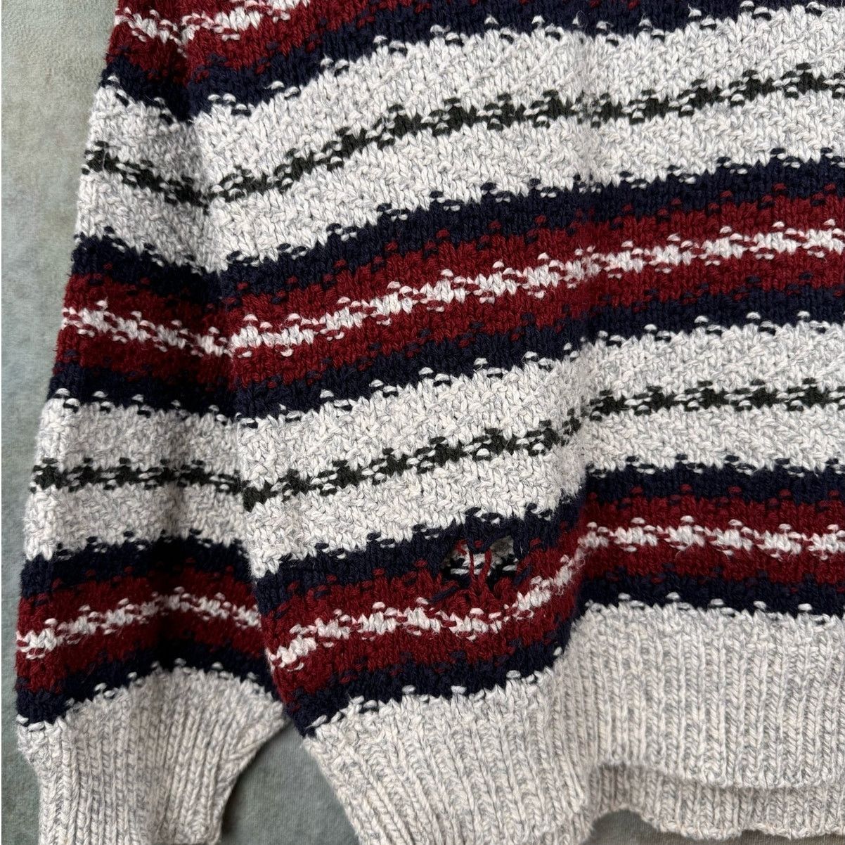 Fieldmaster × Vintage VTG 80s Fieldmaster Striped Knit Sweater Mens Sz L Pullover Size US L / EU 52-54 / 3 - 8 Thumbnail