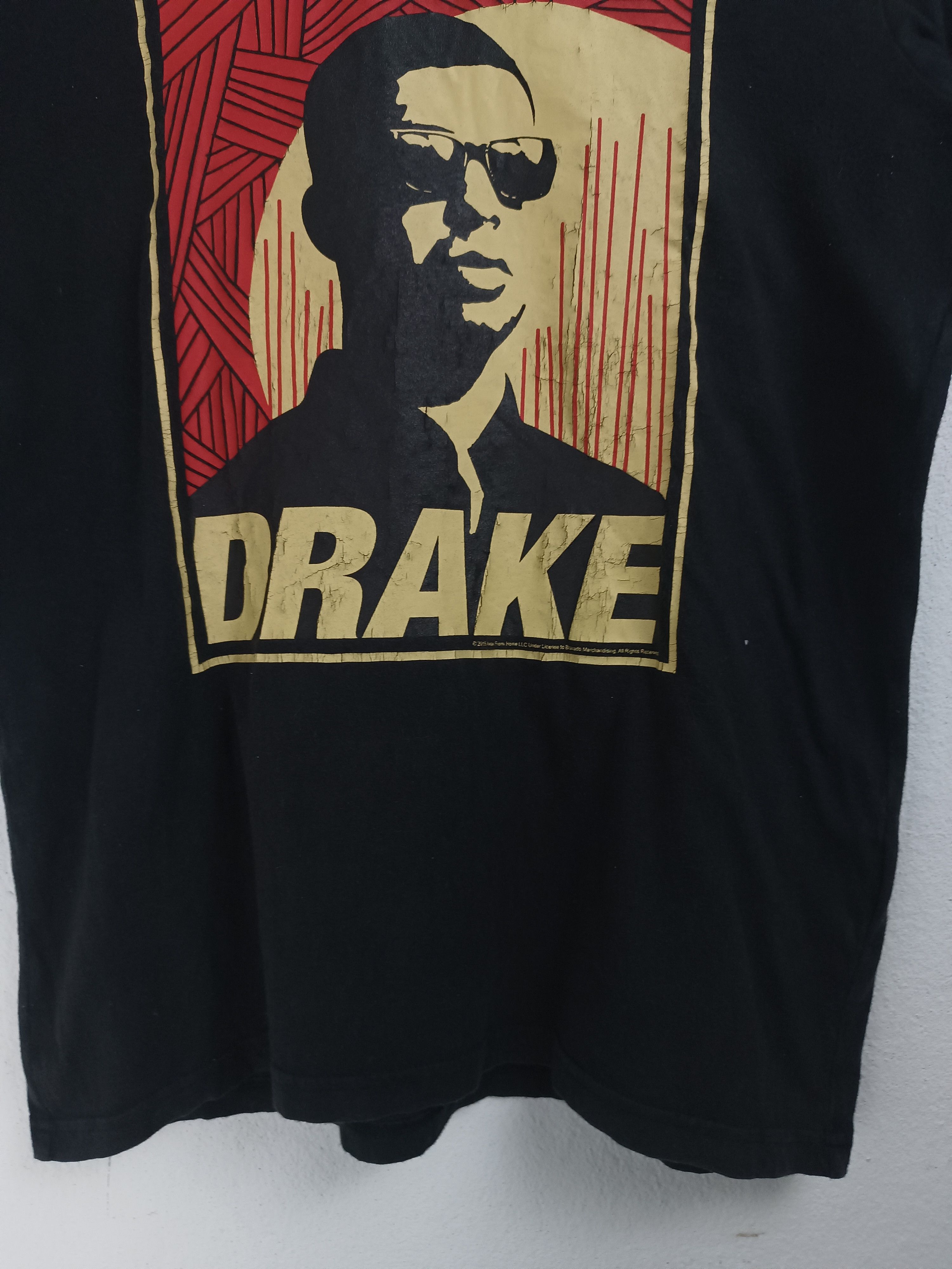Rap Tees VINTAGE 2015 DRAKE SHEPARD FAIREY ARTWORK RARE TEE Size US S / EU 44-46 / 1 - 7 Thumbnail