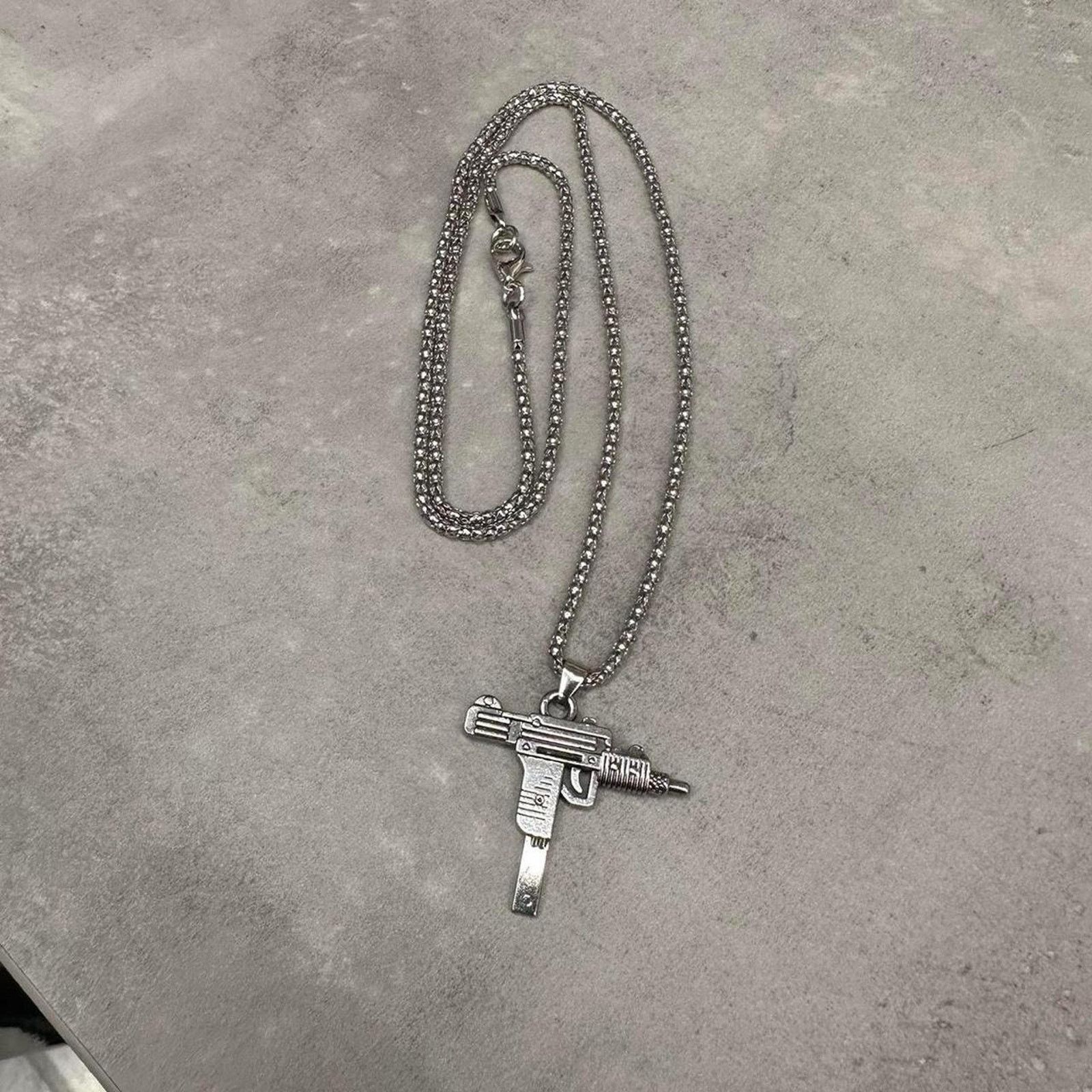 Other Y2k silver mini uzi necklace WMNS Size ONE SIZE - 3 Thumbnail
