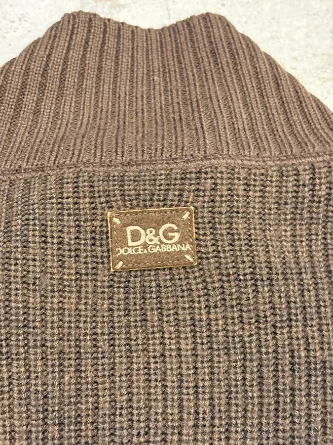 Dolce & Gabbana 2000s Dolce & Gabbana Grey Cardigan Sweater Size US M / EU 48-50 / 2 - 9 Thumbnail