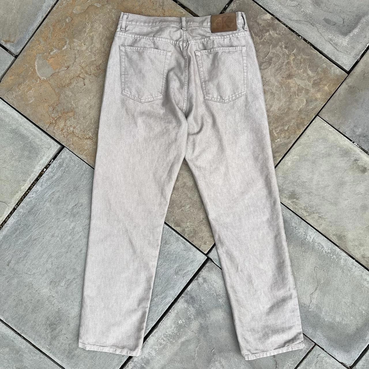 Calvin Klein Vintage 90s Calvin Klein Tan Jeans Made in USA Size US 33 - 2 Thumbnail