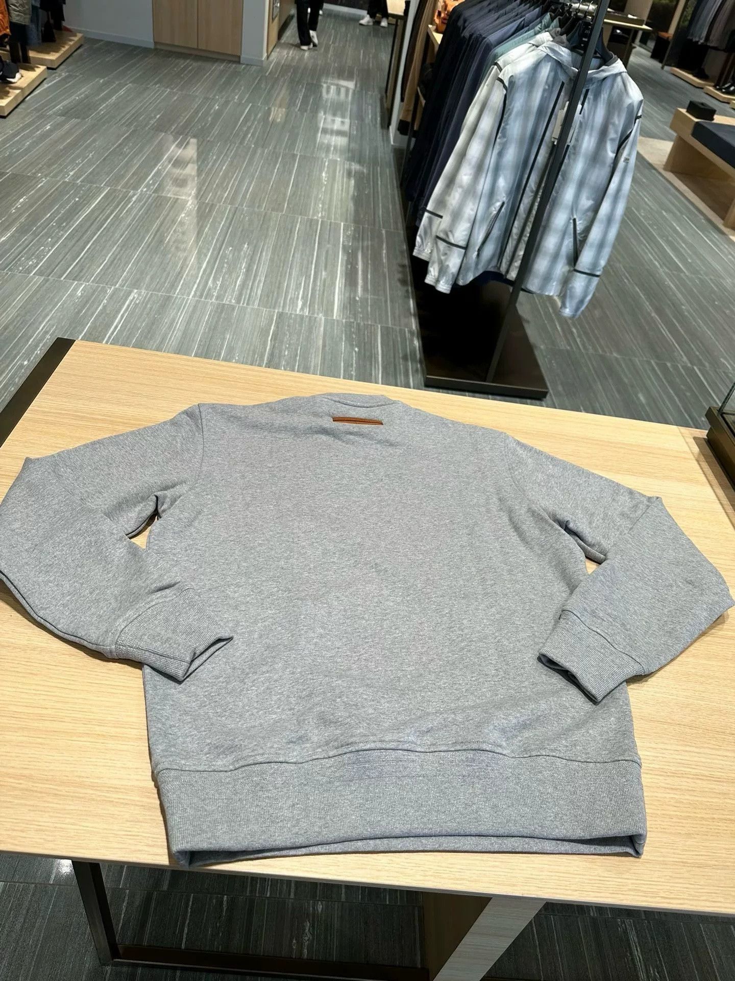 Ermenegildo Zegna Zegna Gray Men's Cotton Crewneck Sweatshirt Size US XL / EU 56 / 4 - 6 Thumbnail