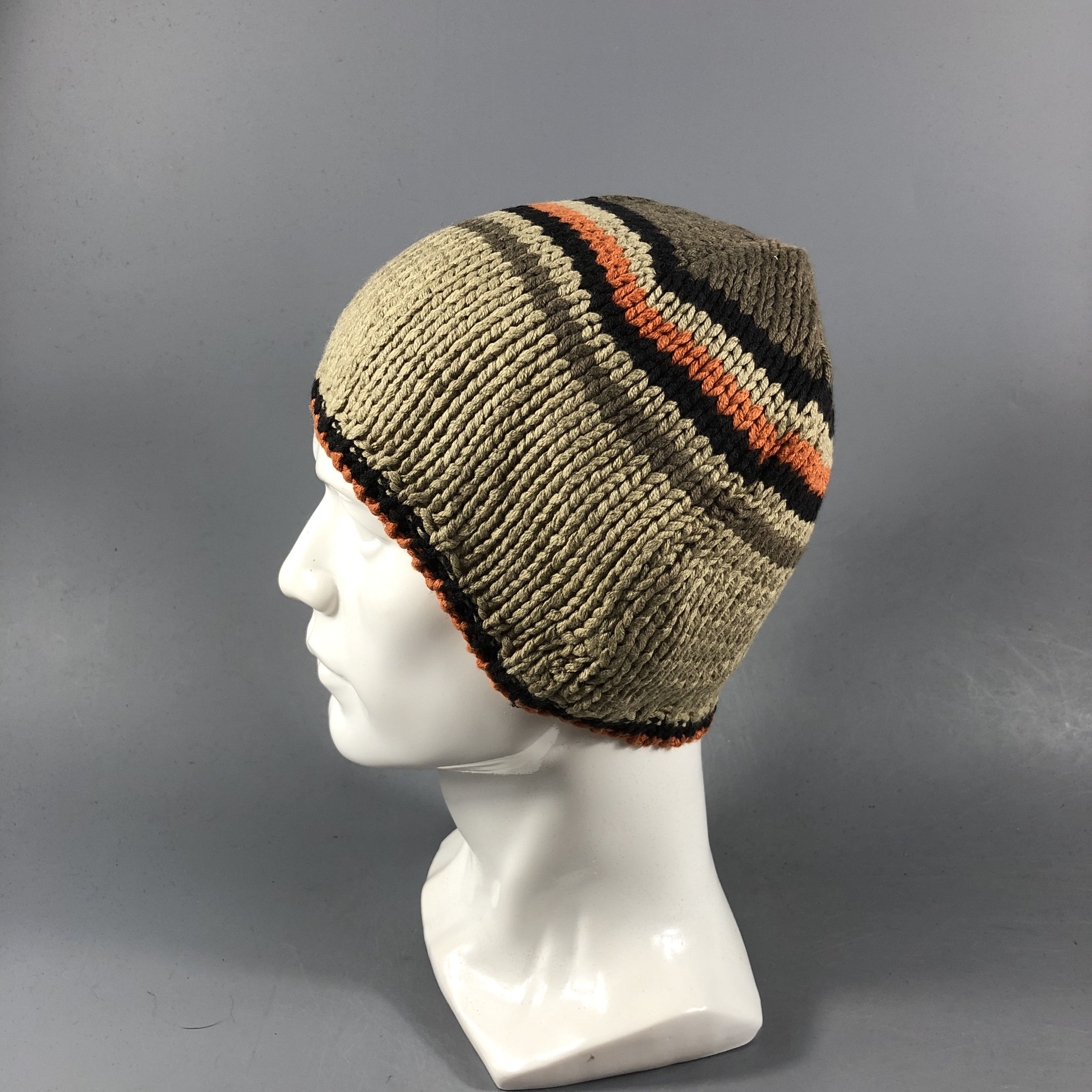 Vintage Unknown Knit Cotton Beanie Snowcap Snow Hat B878 Size ONE SIZE - 1 Thumbnail