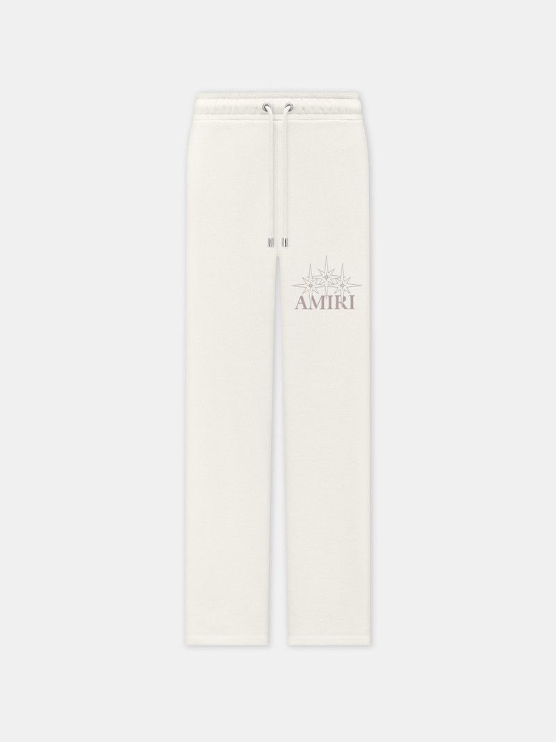 Amiri o1s1wg110426 Starburst Sweatpants in Ivory Size 27" / US 4 / IT 40 - 1 Thumbnail
