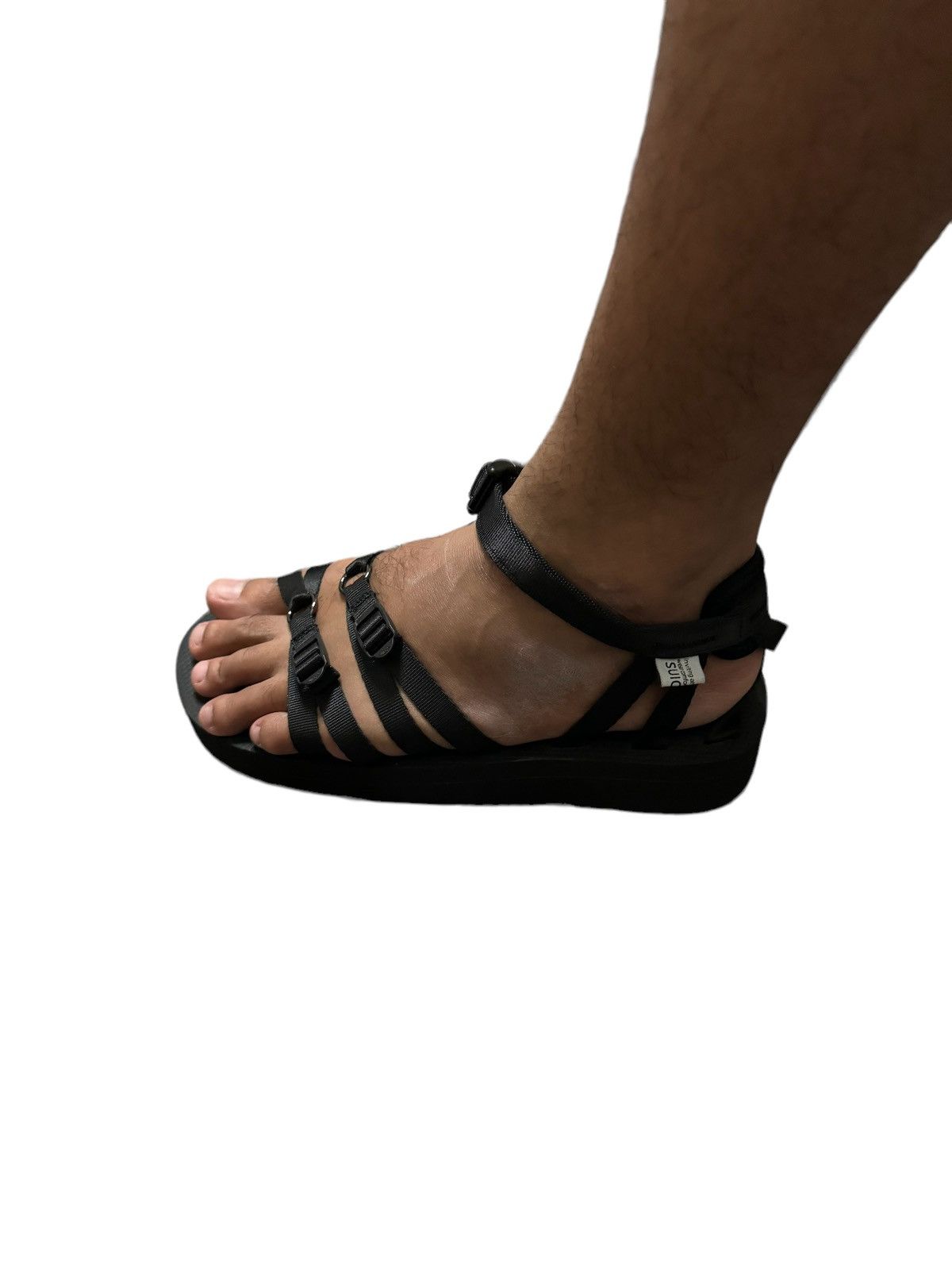 Japanese Brand × Suicoke SUICOKE VIBRAM MULTIPLE STRAP BLACK SANDAL Size US 7 / EU 40 - 10 Thumbnail