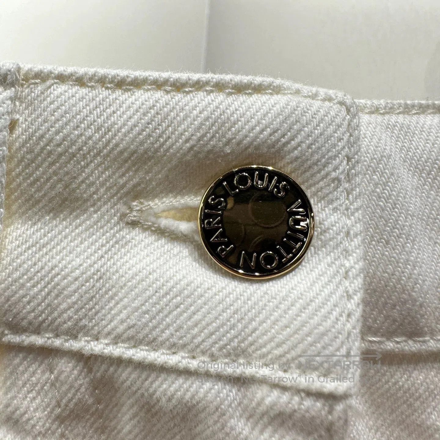 Louis Vuitton Louis Vuitton Monogram Pocket Denim Skirt. Size 35" - 7 Thumbnail