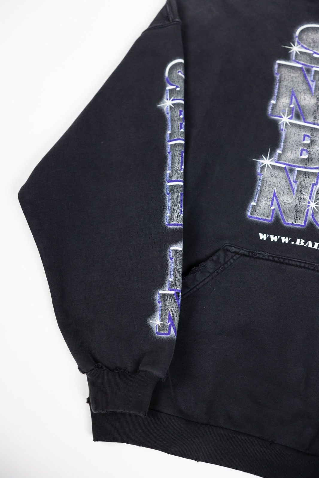 Balenciaga Balenciaga See Now Buy Now Distressed Hoodie Size US S / EU 44-46 / 1 - 3 Thumbnail