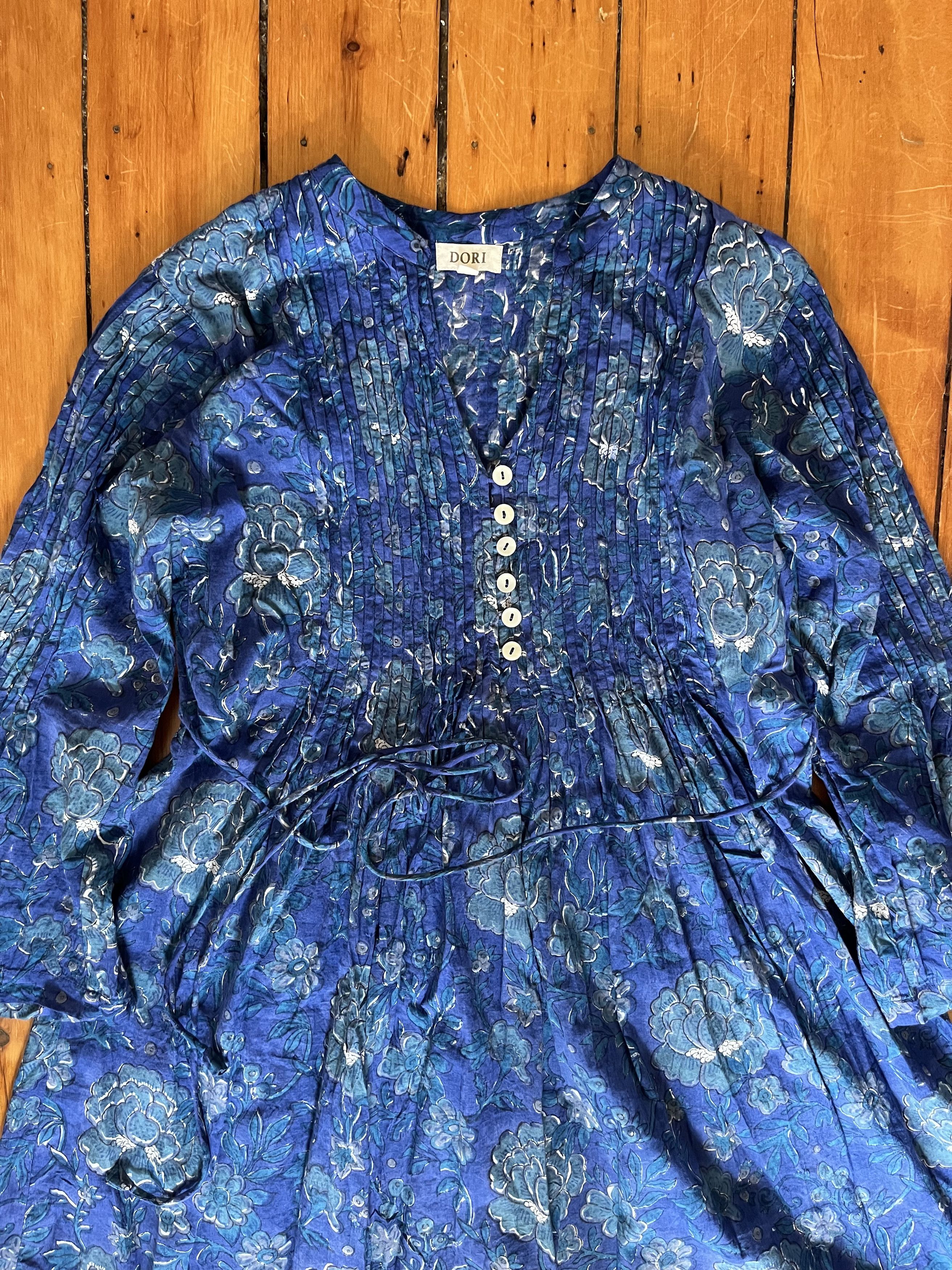 Other Dori Indian Cotton Long Sleeve Floral Dress Size S / US 4 / IT 40 - 1 Thumbnail