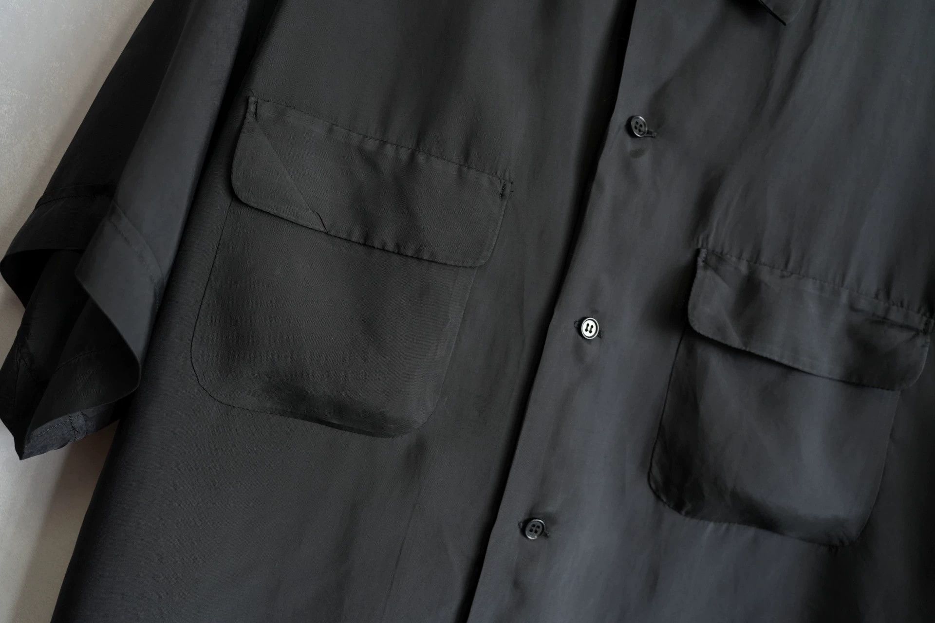 Yohji Yamamoto Yohji Yamamoto 10SS Cupro Short Sleeve Shirt Size US L / EU 52-54 / 3 - 4 Thumbnail