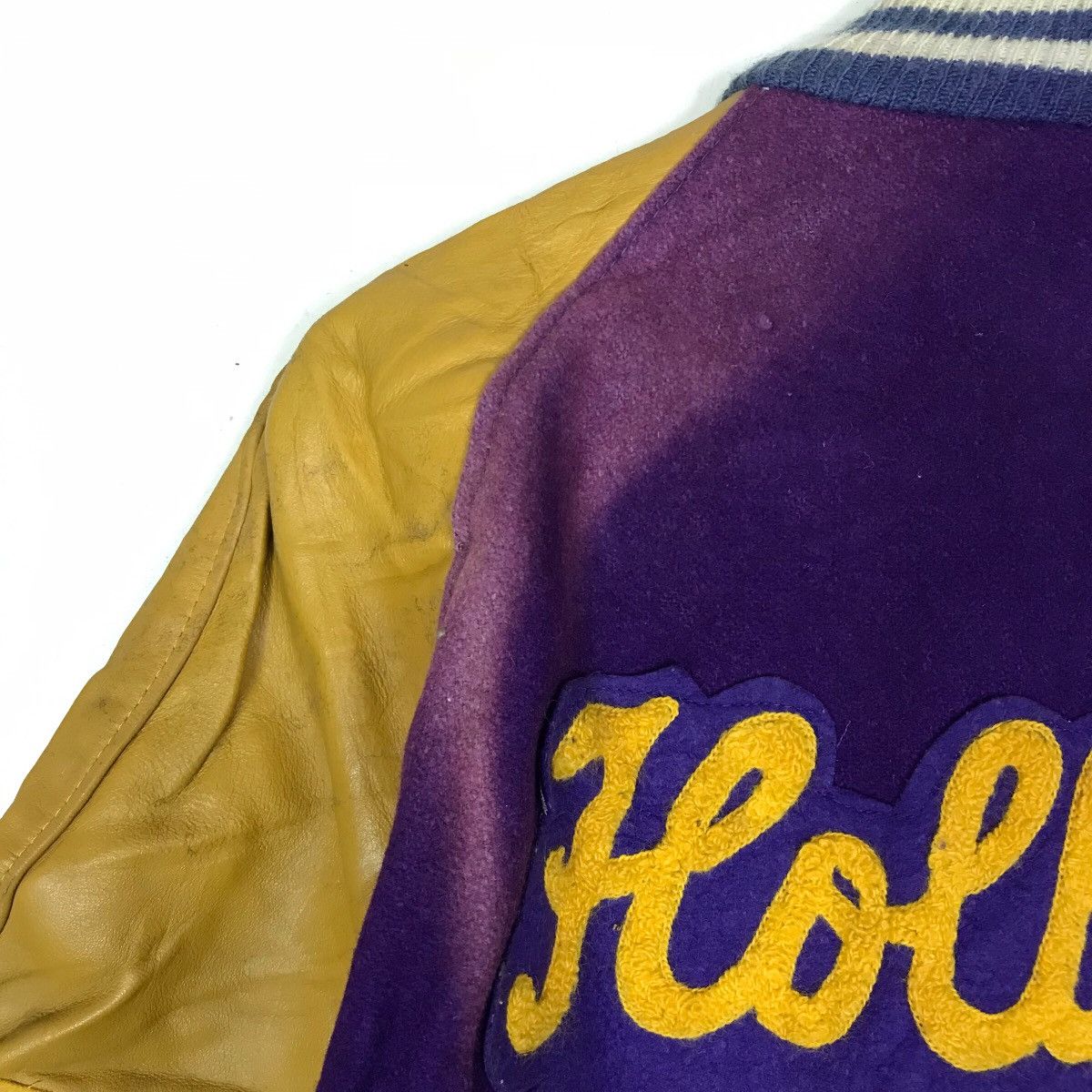 Other Vintage 90s Hollywood Letterman Wool Leather Varsity Jacket Size US L / EU 52-54 / 3 - 13 Thumbnail
