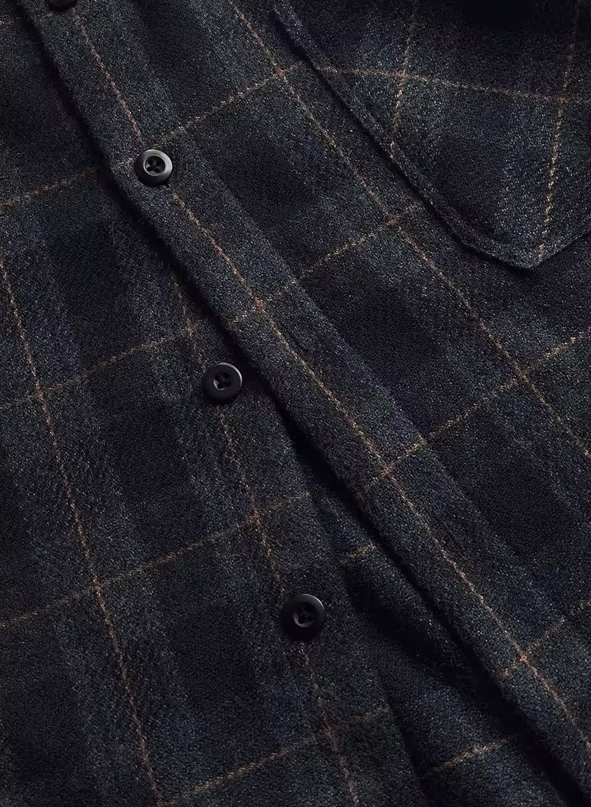 Japanese Brand × Vintage American Streetwear Loose Thick Plaid Shirt Y2k Size US XXL / EU 58 / 5 - 4 Thumbnail