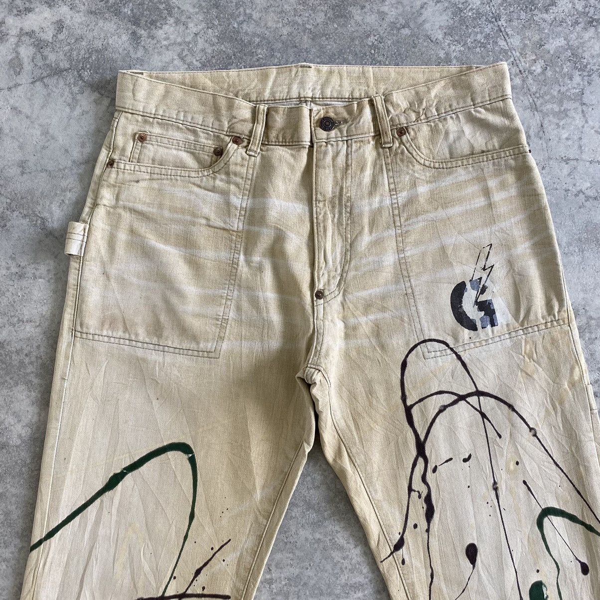 Sugar Cane Gowest Ebisunishi Japan Works/Military Splatter Denim Jeans Size US 34 / EU 50 - 6 Thumbnail