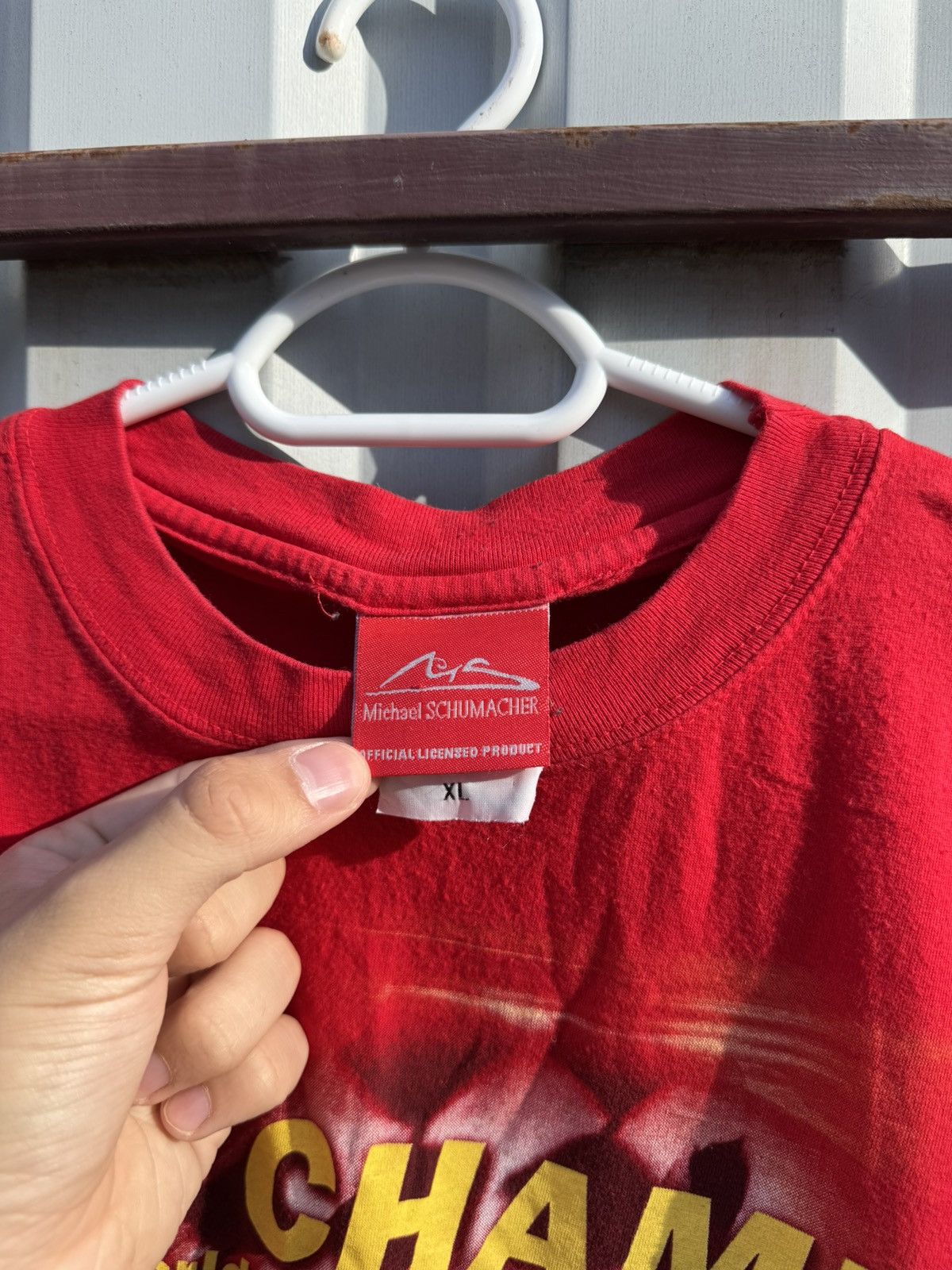 Formula 1 × NASCAR × Vintage 🏓 Rare🏓 Michael Schumaher 2001 Champion T-Shirt Size US XL / EU 56 / 4 - 5 Thumbnail